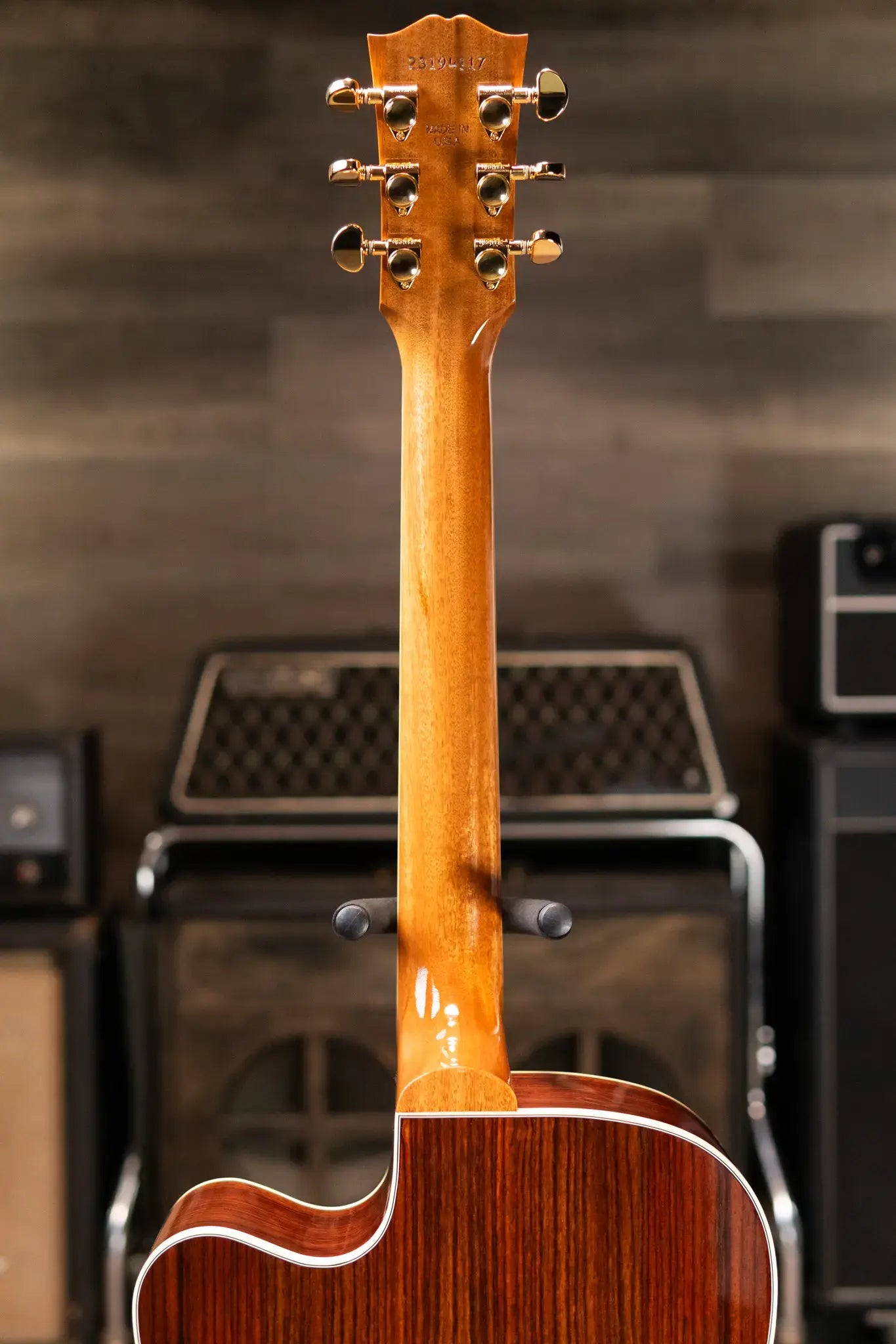 Gibson Hummingbird Standard Rosewood EC Dreadnought Acoustic/Electric Guitar - Rosewood Burst with Hardshell Case
