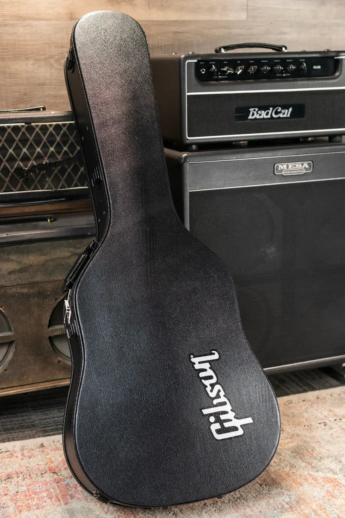 Gibson Hummingbird Standard Rosewood EC Dreadnought Acoustic/Electric Guitar - Rosewood Burst with Hardshell Case