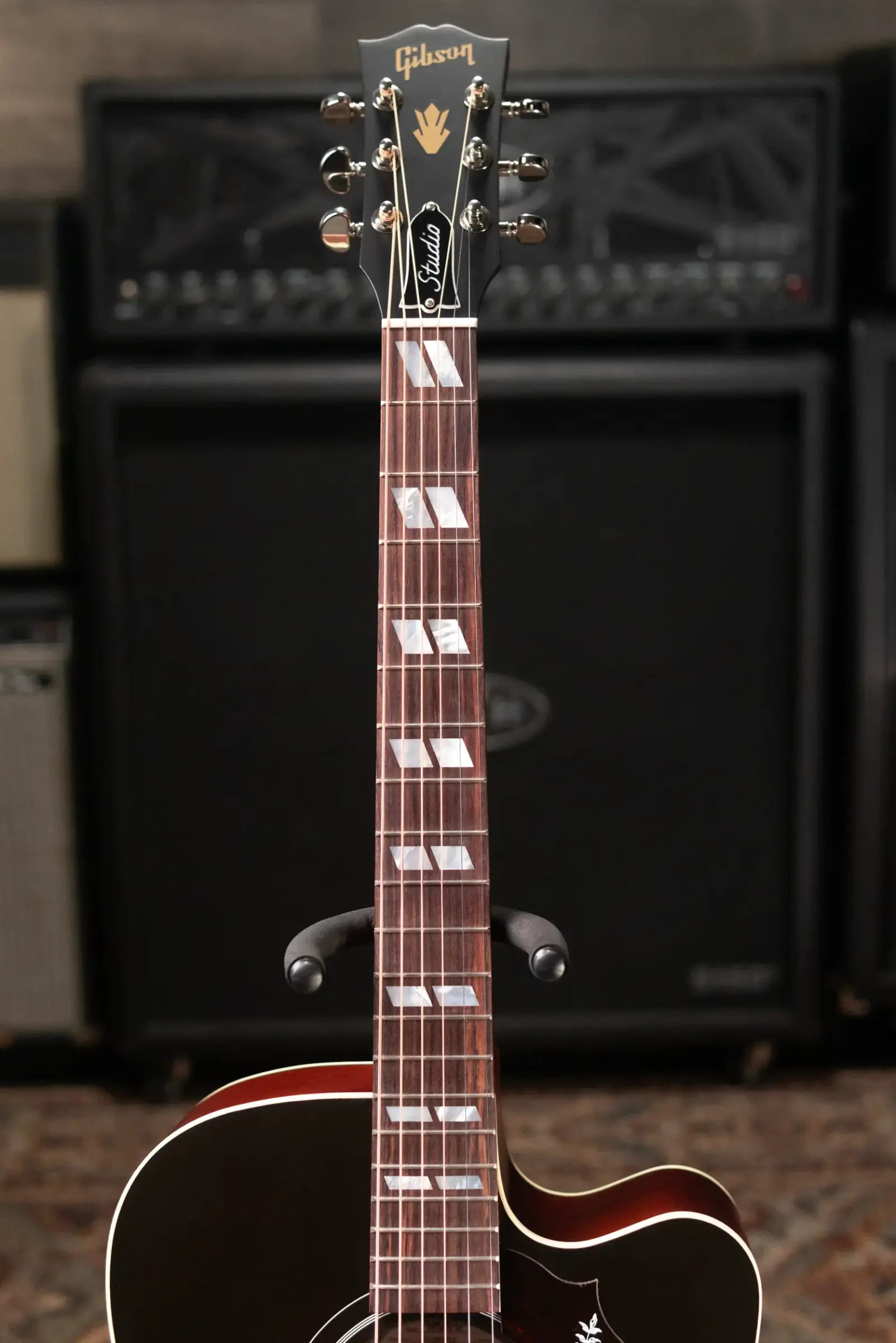 Gibson Hummingbird Studio EC Acoustic/Electric Guitar - Triburst with Hardshell Case
