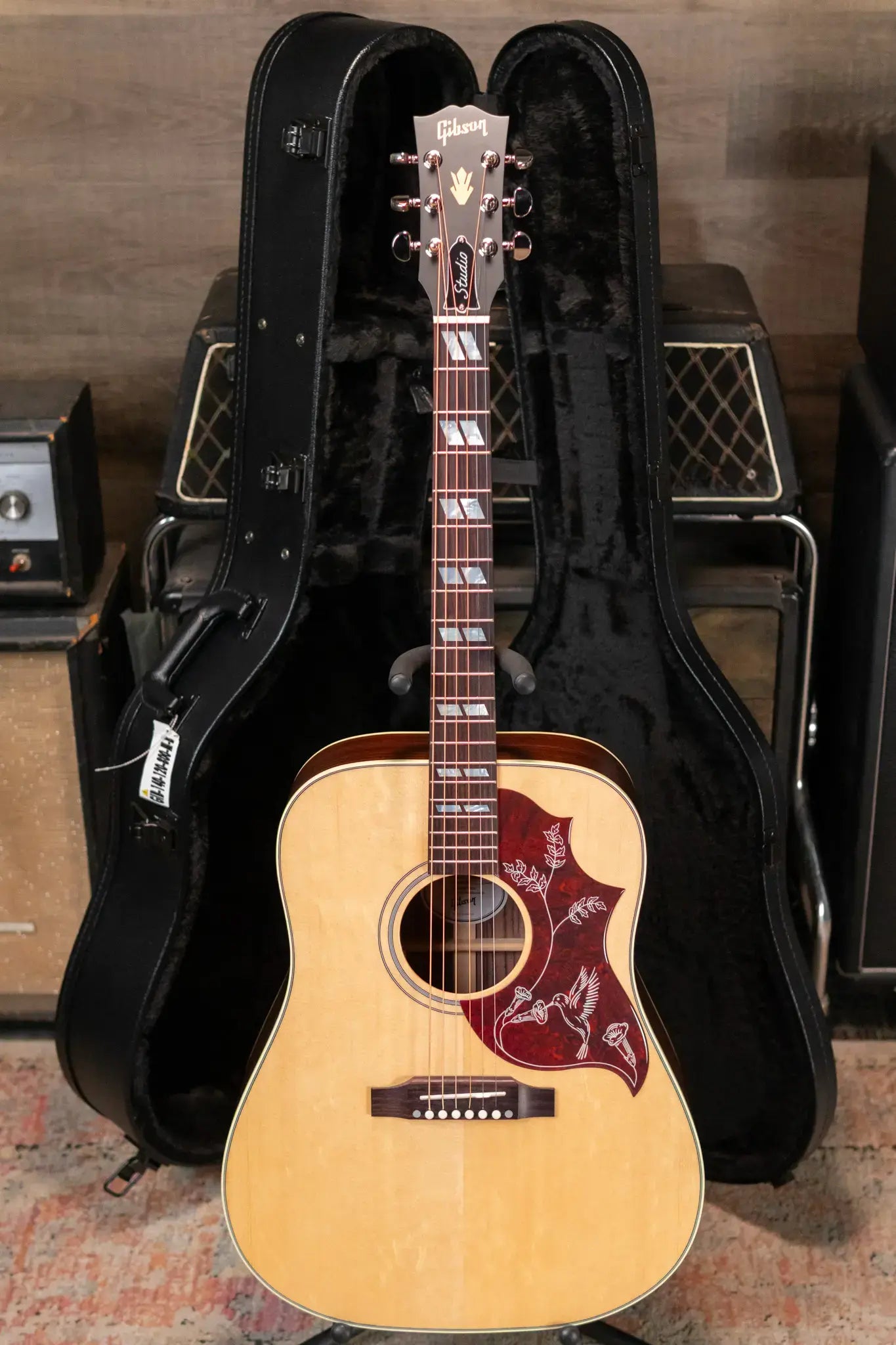 Gibson Hummingbird Studio Rosewood Acoustic/Electric Guitar - Natural with Hardshell Case
