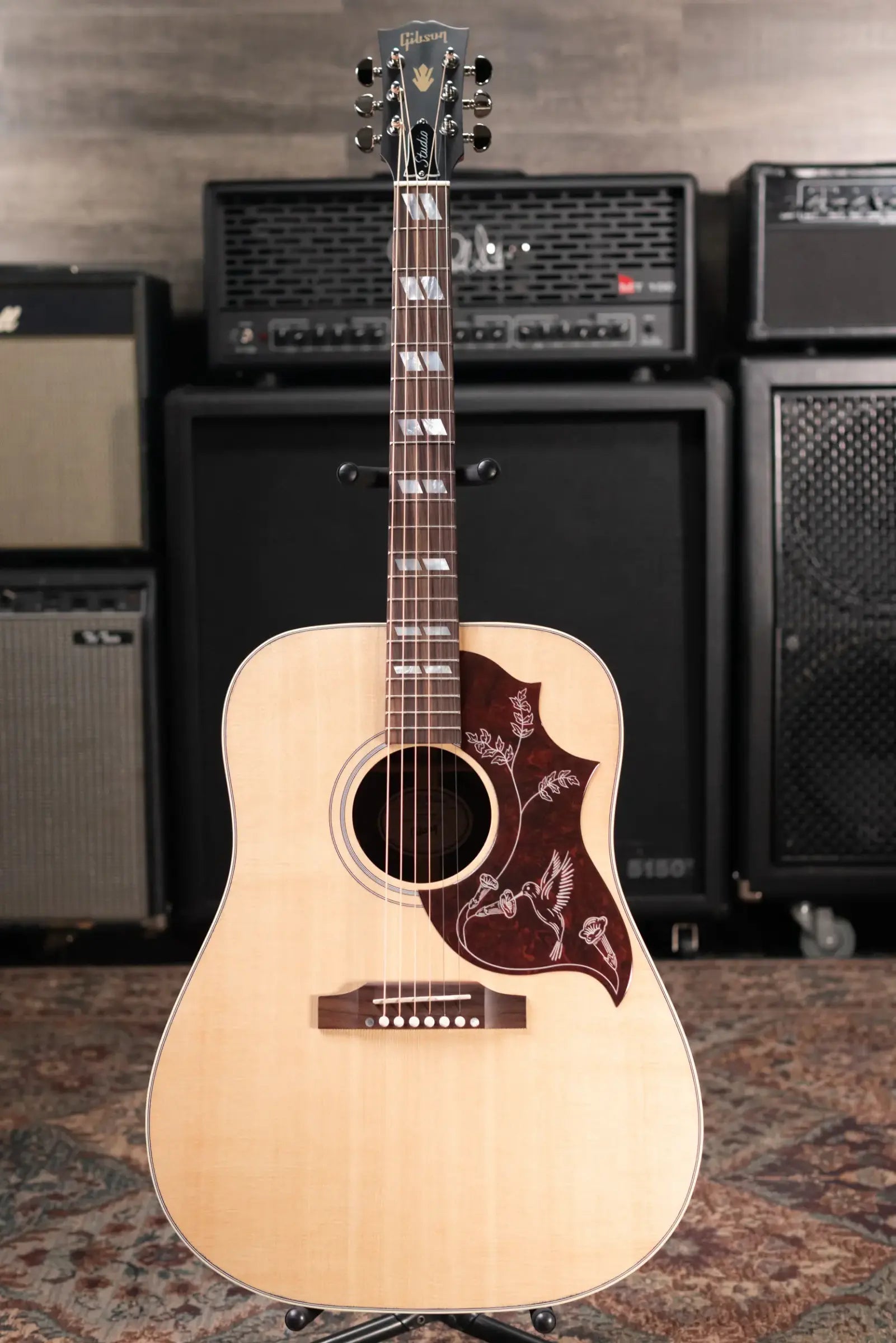 Gibson Hummingbird Studio Rosewood Acoustic/Electric Guitar - Natural with Hardshell Case - Used