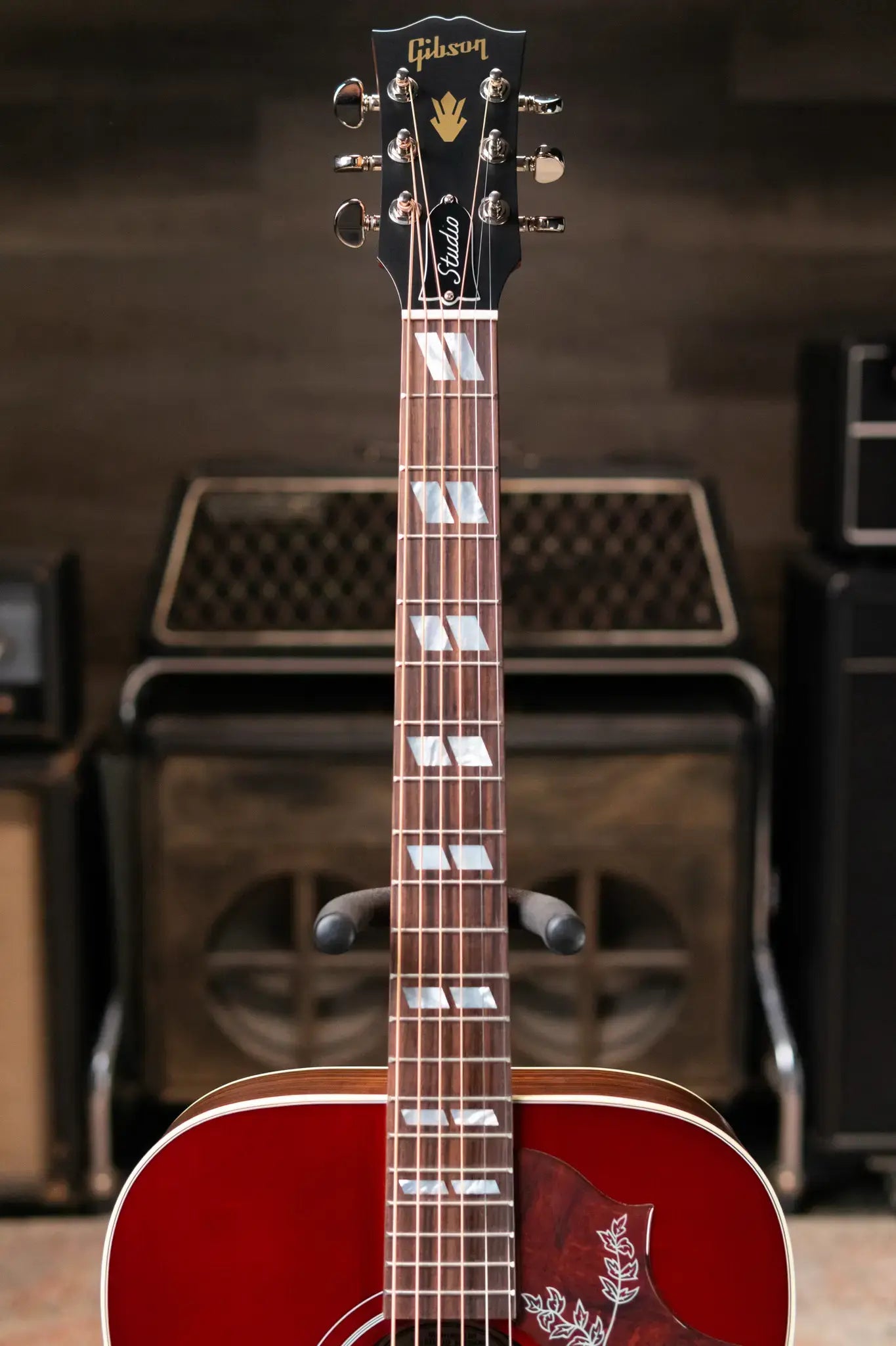 Gibson Hummingbird Studio Rosewood Acoustic/Electric Guitar - Rosewood Burst with Hardshell Case