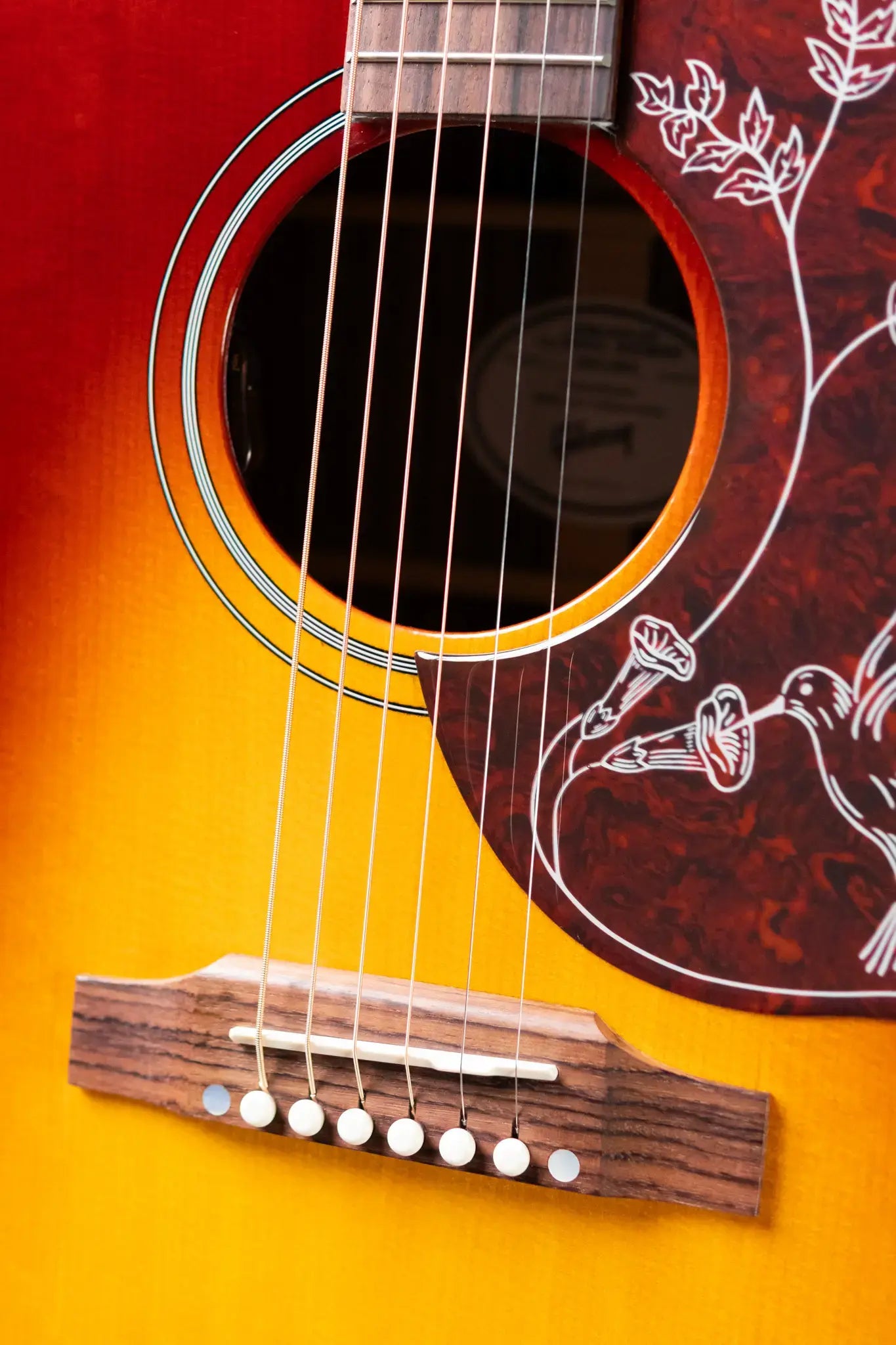 Gibson Hummingbird Studio Rosewood Acoustic/Electric Guitar - Rosewood Burst with Hardshell Case