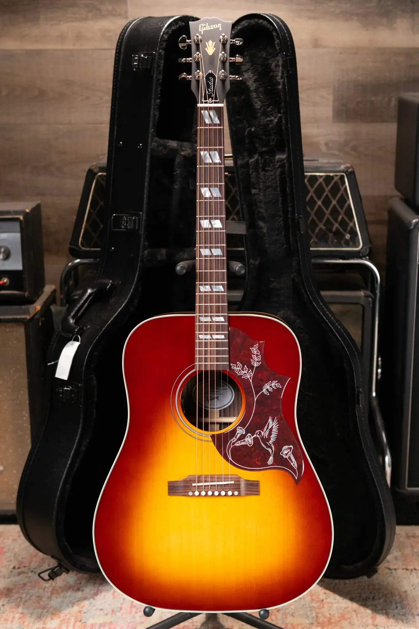 Gibson Hummingbird Studio Rosewood Acoustic/Electric Guitar - Rosewood Burst with Hardshell Case