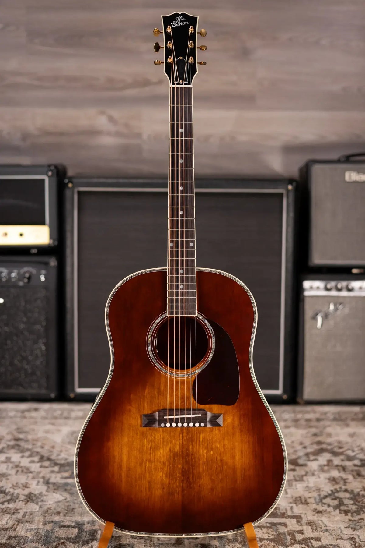 Gibson J-45 Anniversary Limited Edition Acoustic/Electric Guitar - Cremona Burst with Hardshell Case