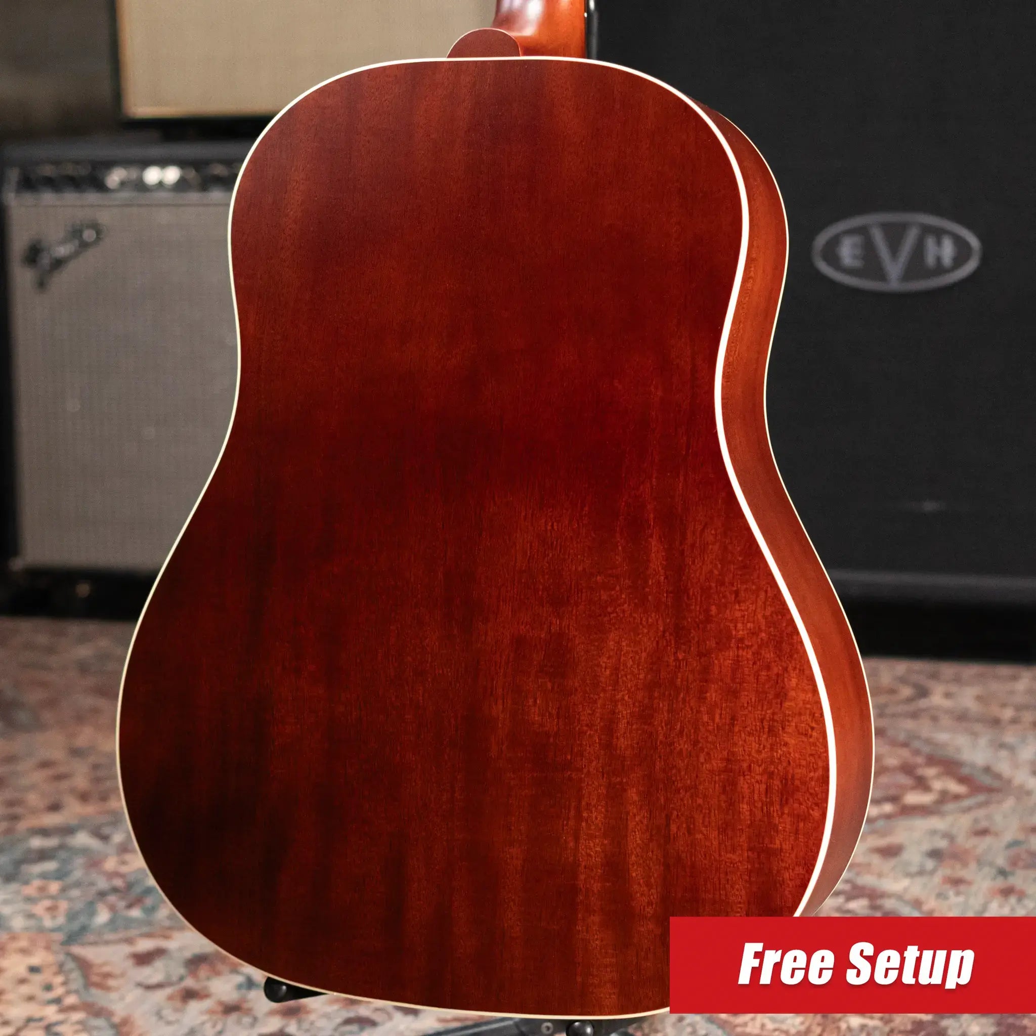 Gibson J-45 Faded 50's Acoustic/Electric Guitar - Vintage Sunburst with Hardshell Case