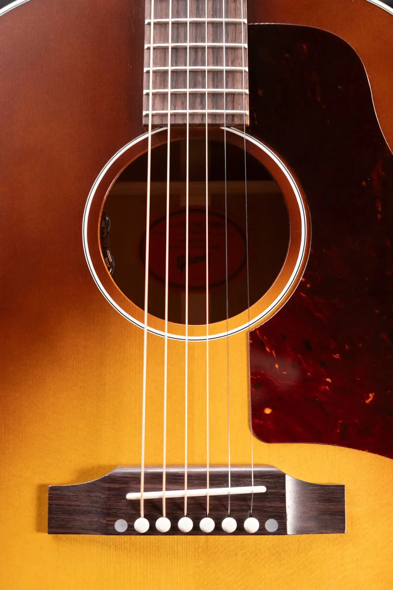 Gibson J-45 Faded 50's Acoustic/Electric Guitar - Vintage Sunburst with Hardshell Case