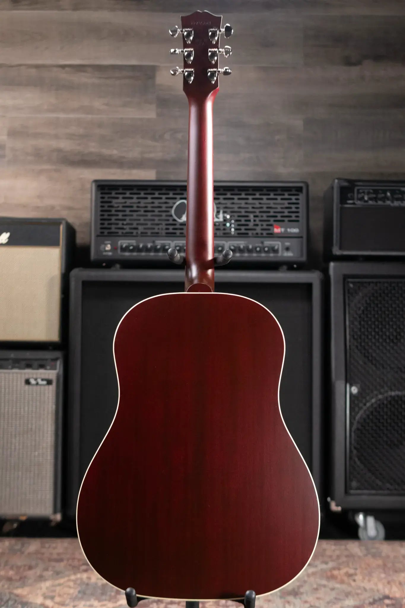 Gibson J-45 Special Acoustic/Electric Guitar - Satin Wine Red with Gig Bag