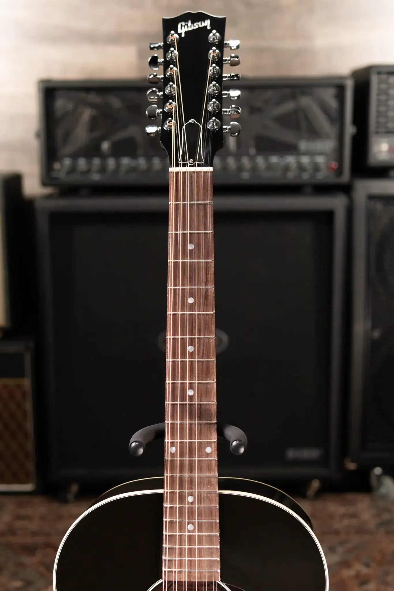 Gibson J-45 Standard 12-String Acoustic/Electric Guitar - Vintage Sunburst with Hardshell Case