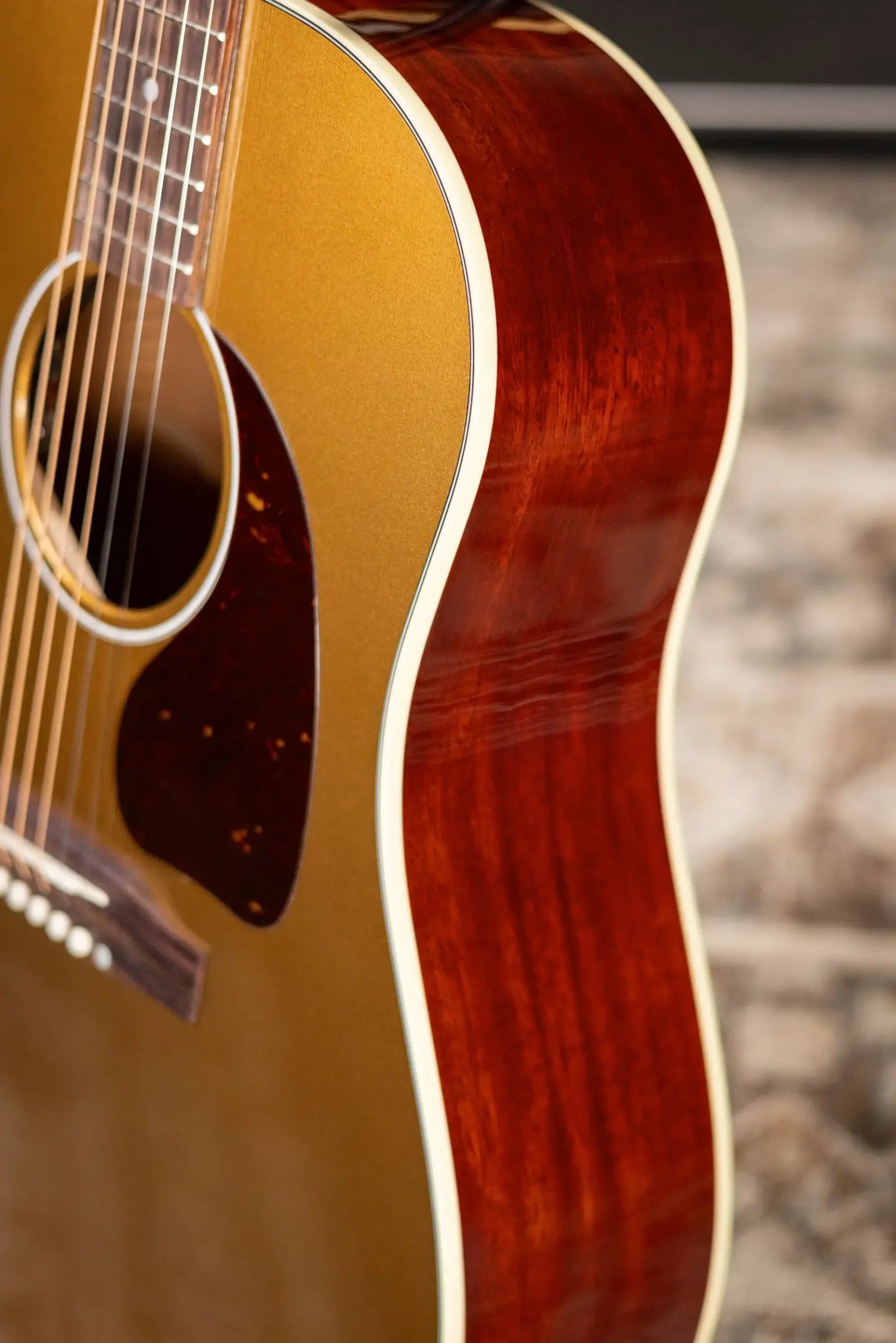 Gibson J-45 Standard Goldtop Acoustic/Electric Guitar - Goldtop Gloss with Hardshell Case