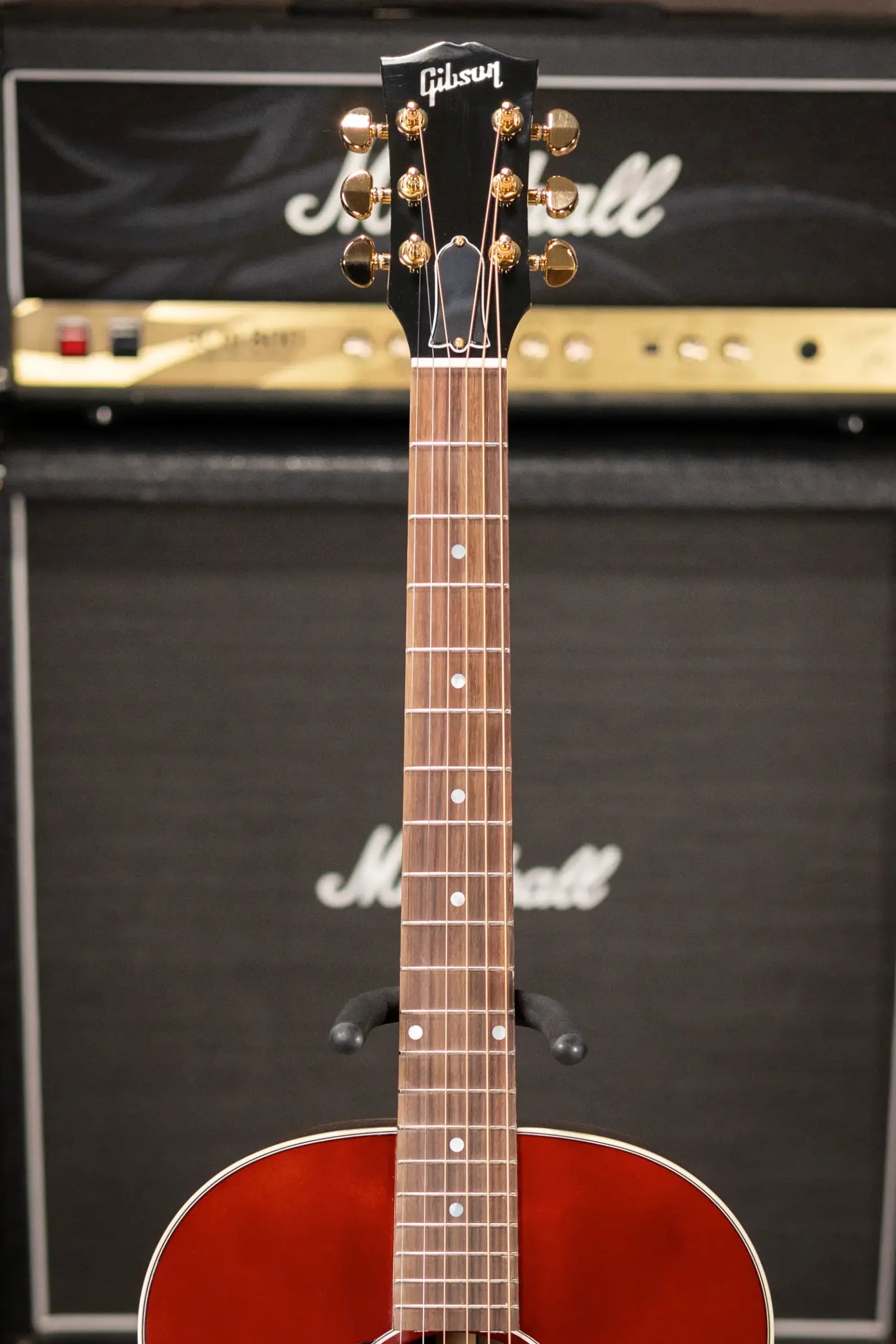 Gibson J-45 Standard Rosewood Left-Handed Acoustic/Electric Guitar - Rosewood Burst with Hardshell Case