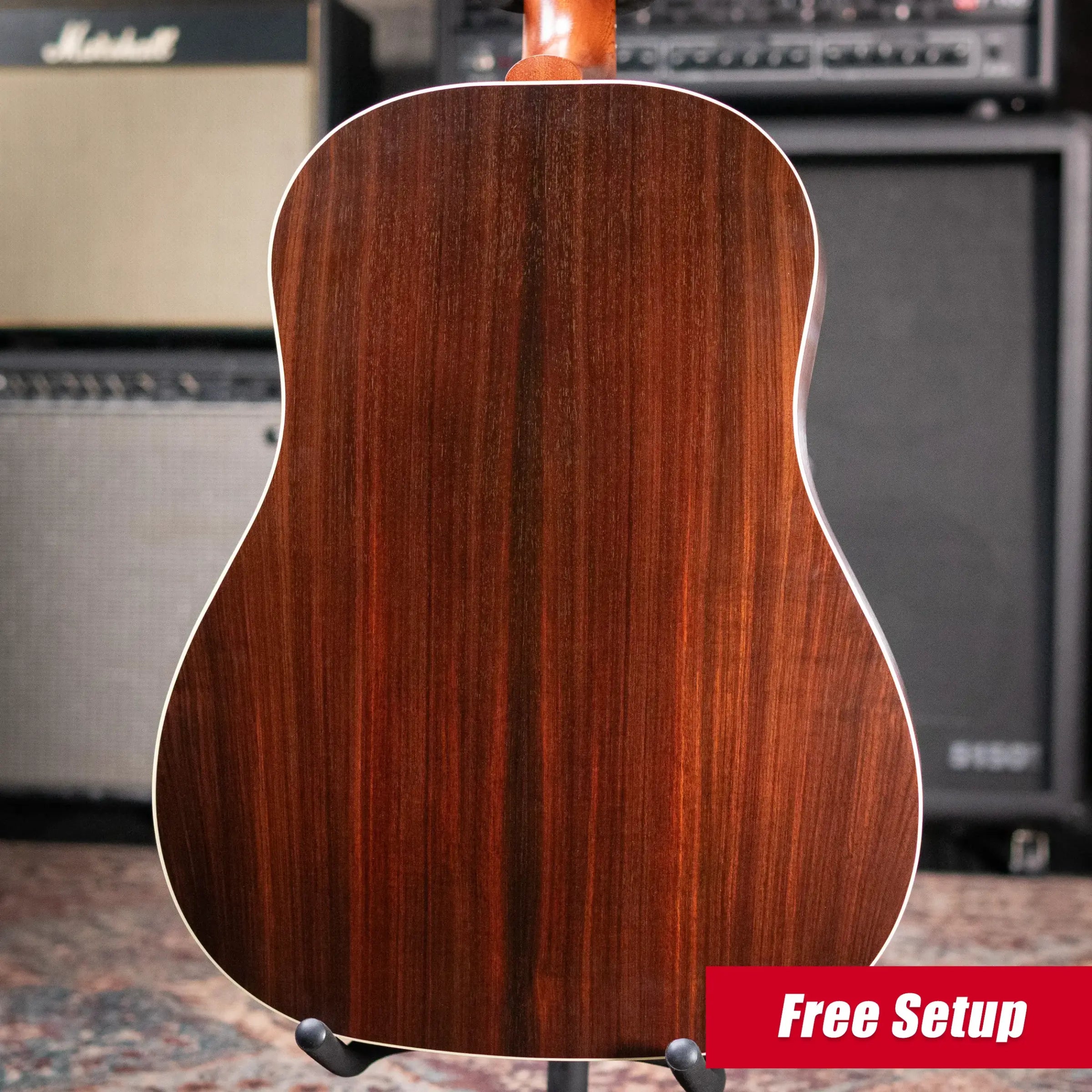 Gibson J-45 Studio Rosewood Acoustic/Electric Guitar - Satin Rosewood Burst with Hardshell Case - Floor Model