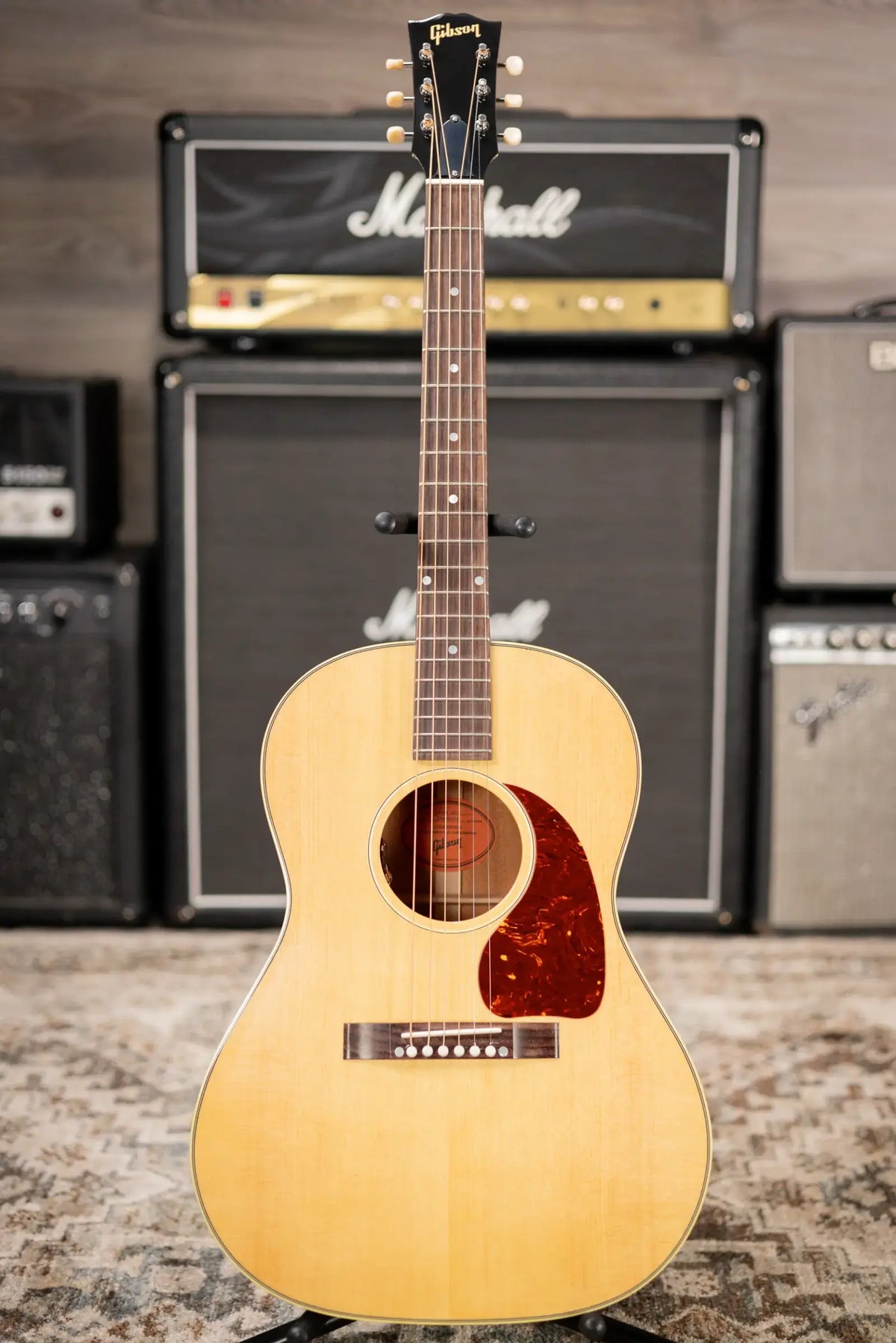 Gibson LG-2 50s Original Acoustic/Electric Guitar - Antique Natural with Hardshell Case - Demo