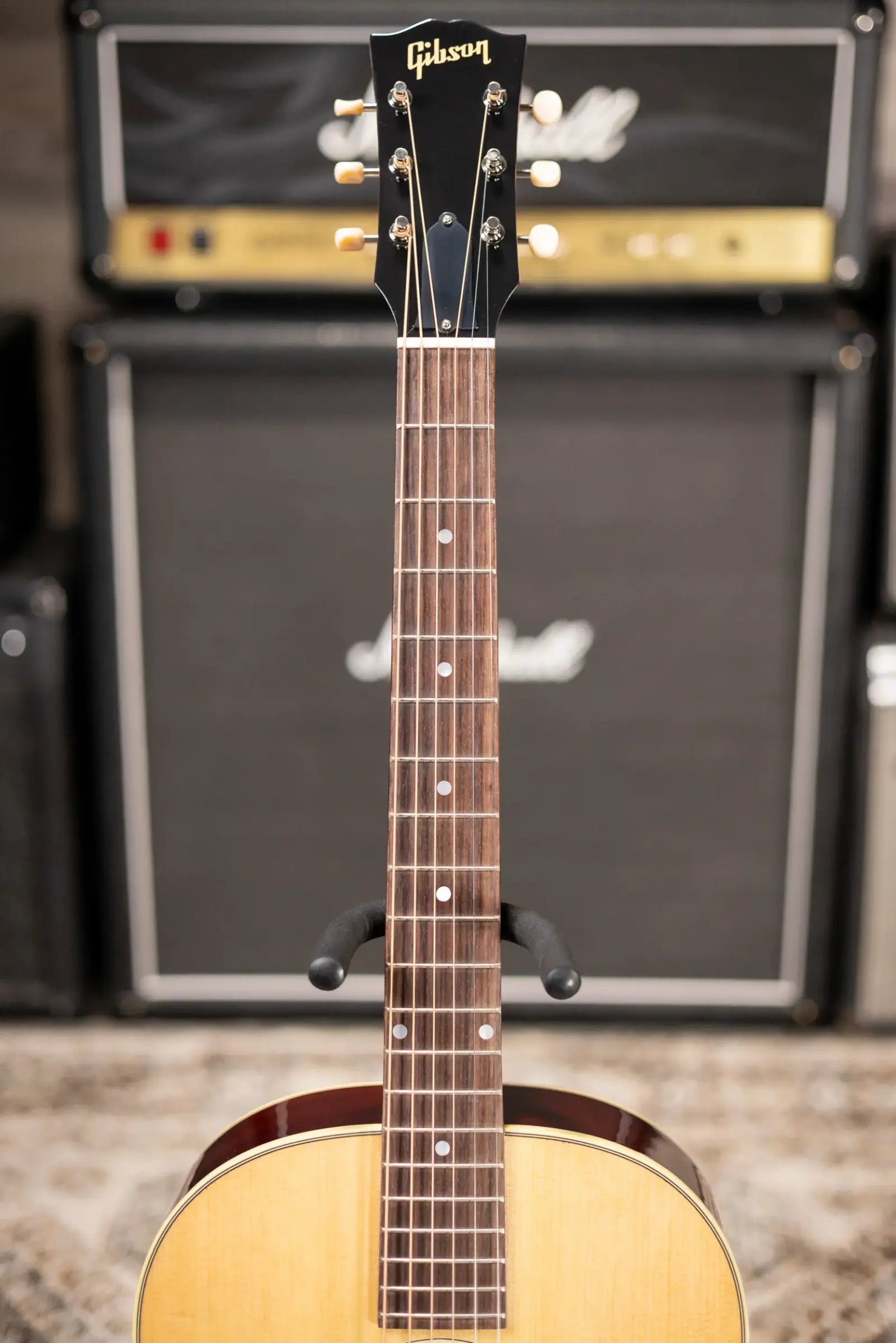 Gibson LG-2 50s Original Acoustic/Electric Guitar - Antique Natural with Hardshell Case