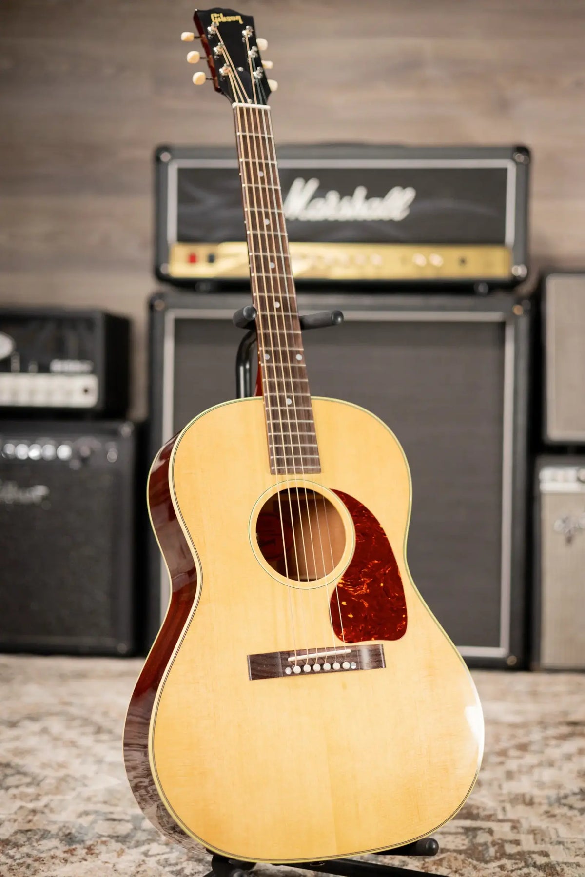Gibson LG-2 50s Original Acoustic/Electric Guitar - Antique Natural with Hardshell Case - Demo