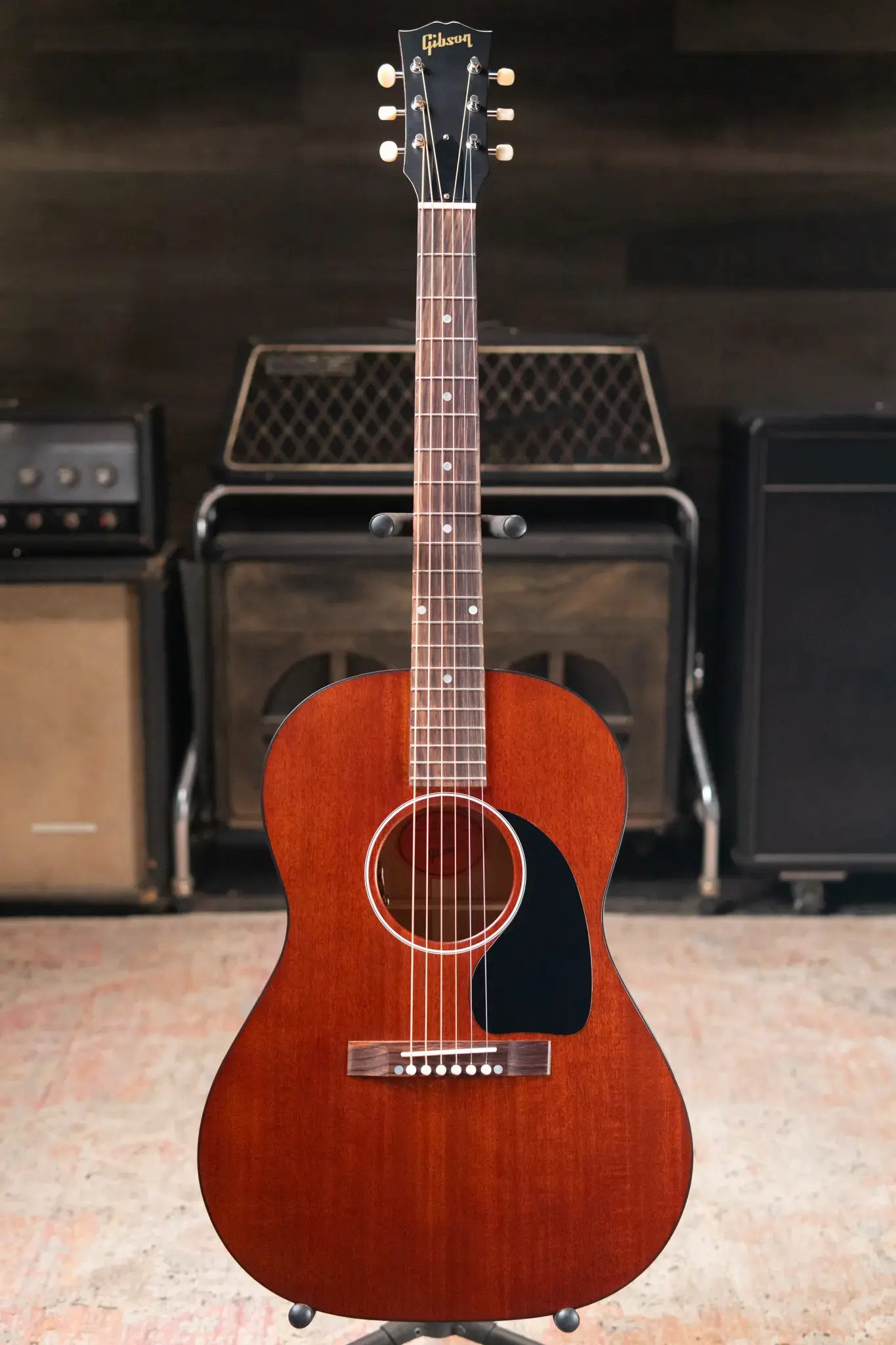 Gibson LG-2 All Mahogany Faded Acoustic/Electric Guitar - Natural with Hardshell Case