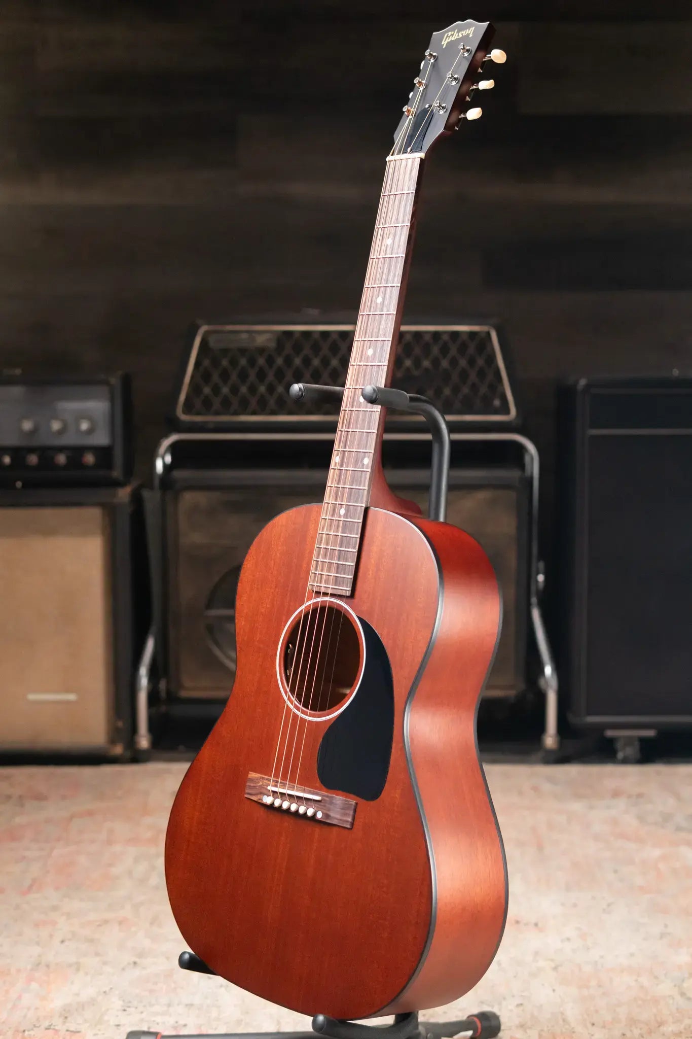 Gibson LG-2 All Mahogany Faded Acoustic/Electric Guitar - Natural with Hardshell Case