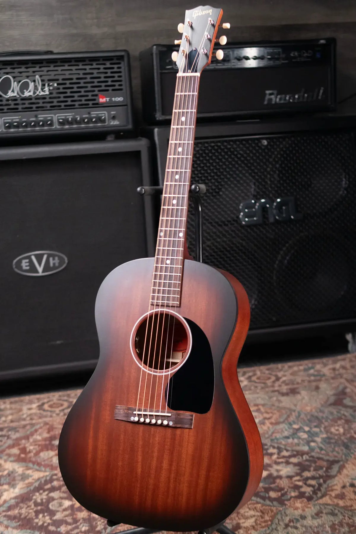 Gibson LG-2 All Mahogany Faded Acoustic/Electric Guitar - Vintage Sunburst with Hardshell Case - Floor Model Demo