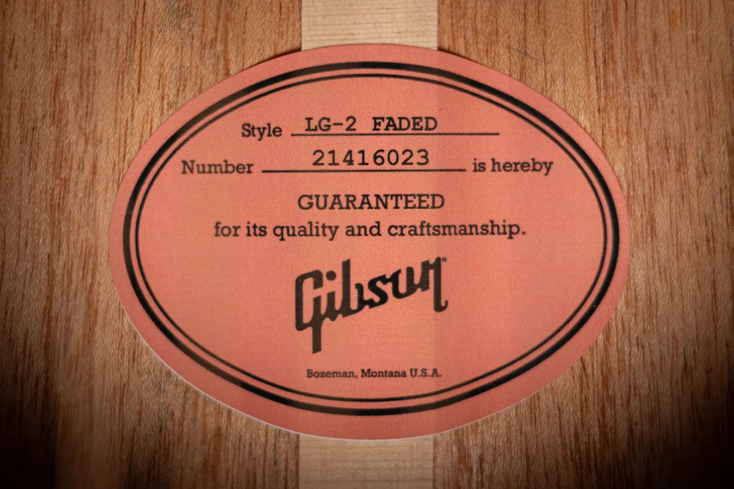 Gibson LG-2 All Mahogany Faded Acoustic/Electric Guitar - Vintage Sunburst with Hardshell Case