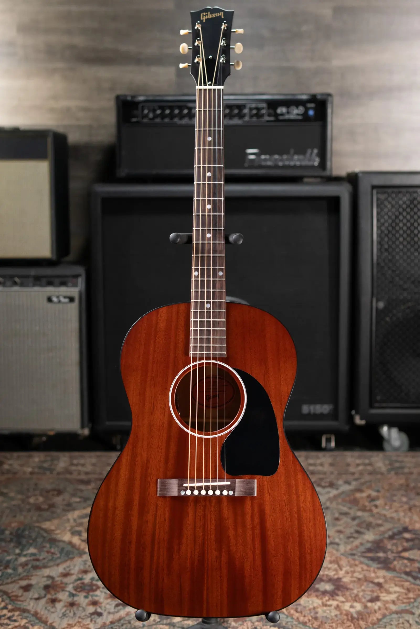 Gibson LG-2 All Mahogany Faded Acoustic/Electric Guitar with Hardshell Case