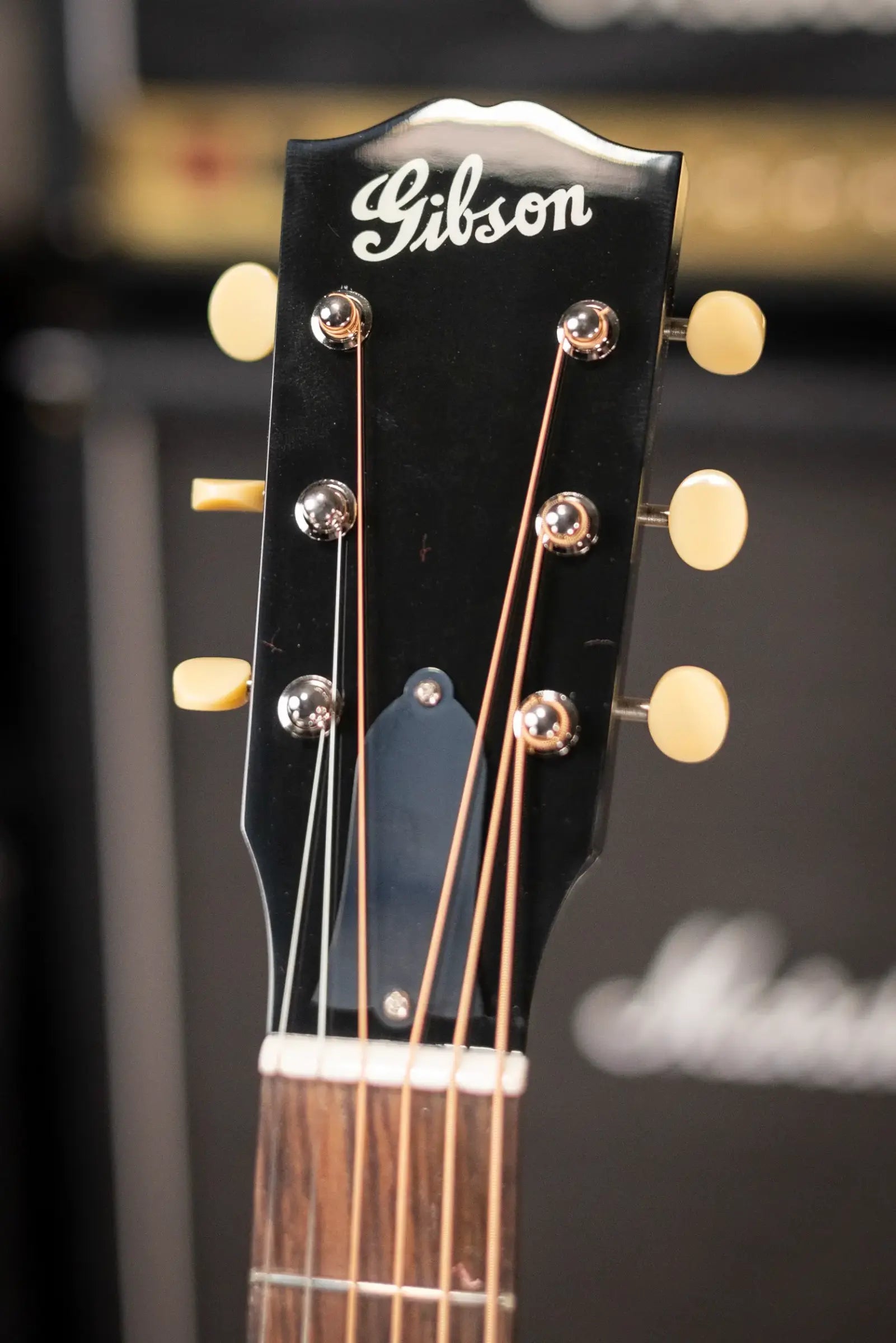 Gibson L-00 Original Left-Handed Acoustic/Electric Guitar - Ebony with Hardshell Case