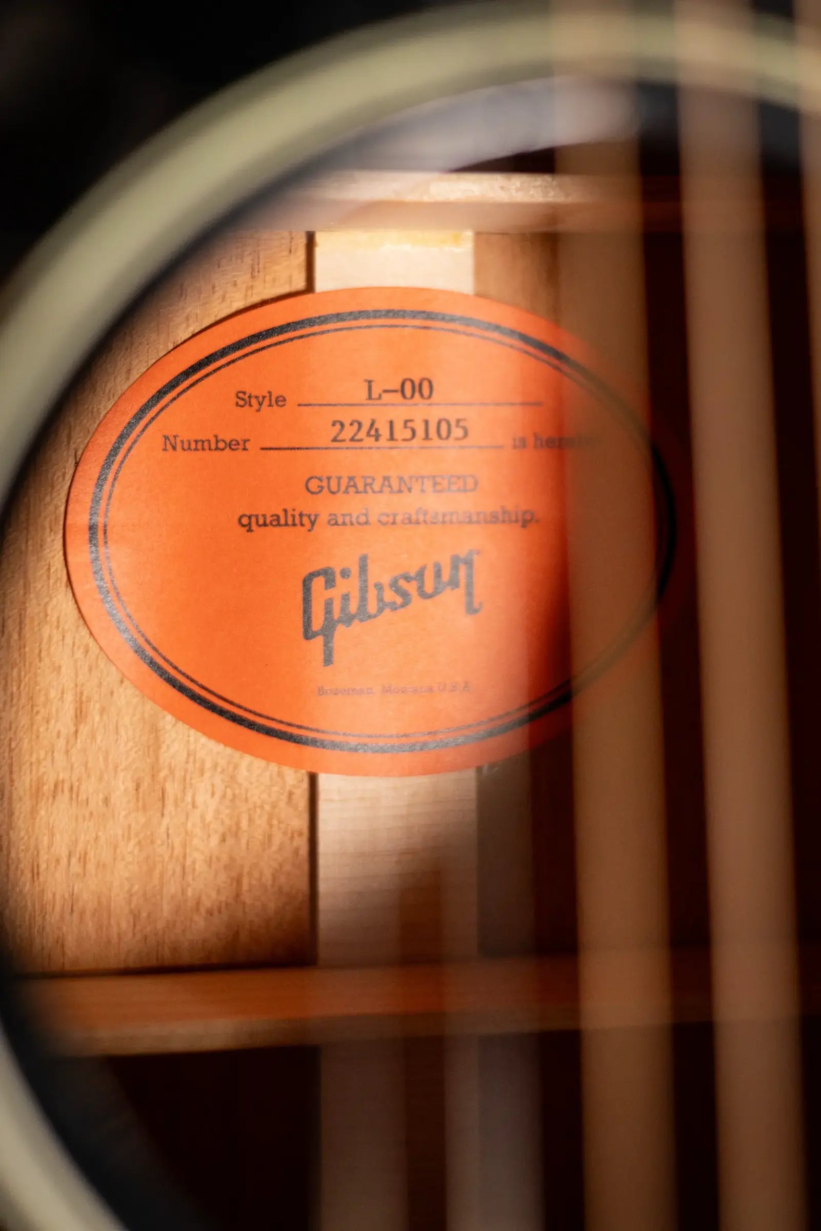 Gibson L-00 Original Left-Handed Acoustic/Electric Guitar - Ebony with Hardshell Case