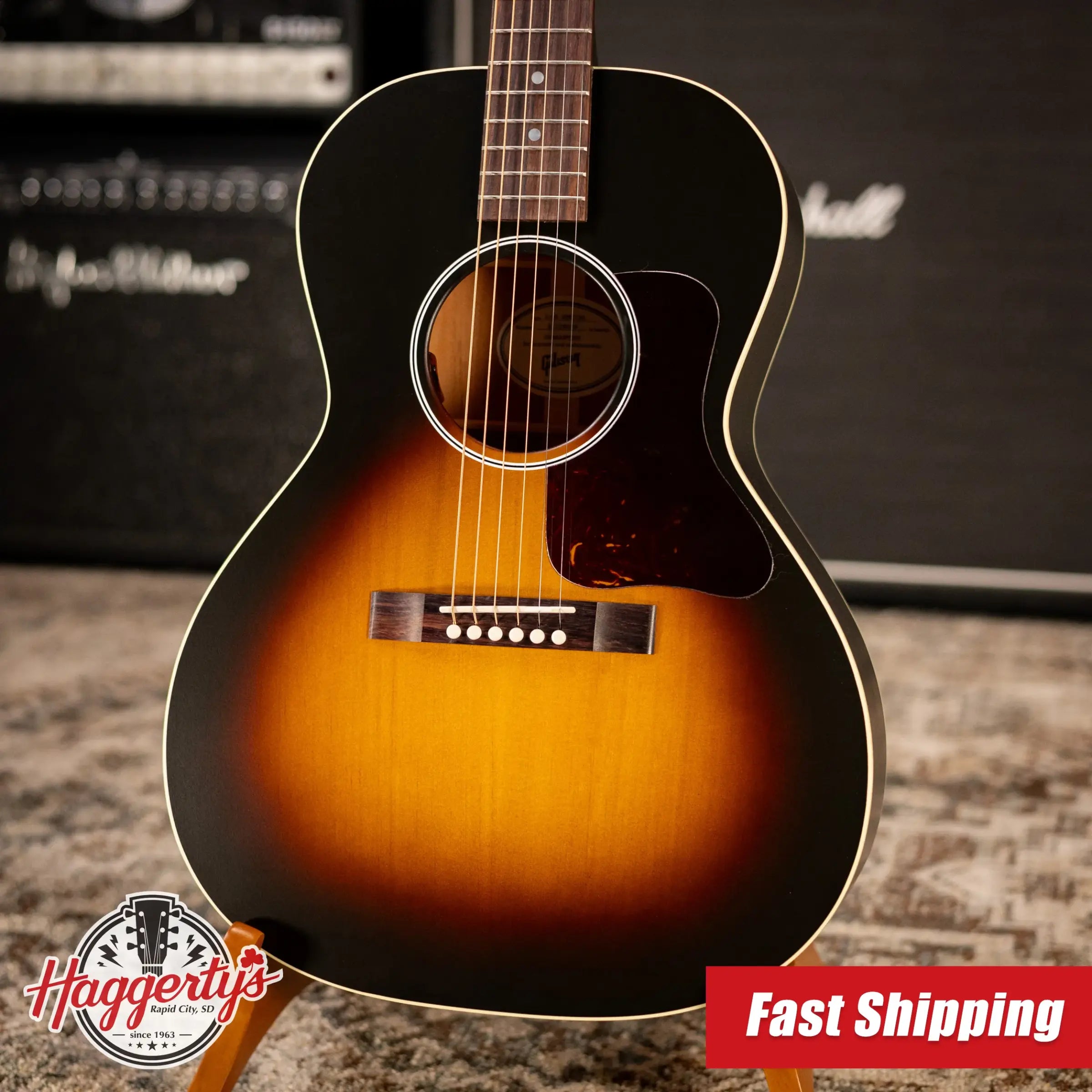 Gibson L-00 Special Acoustic-Electric Guitar - Vintage Sunburst with Premium Soft Shell Case - B-Stock