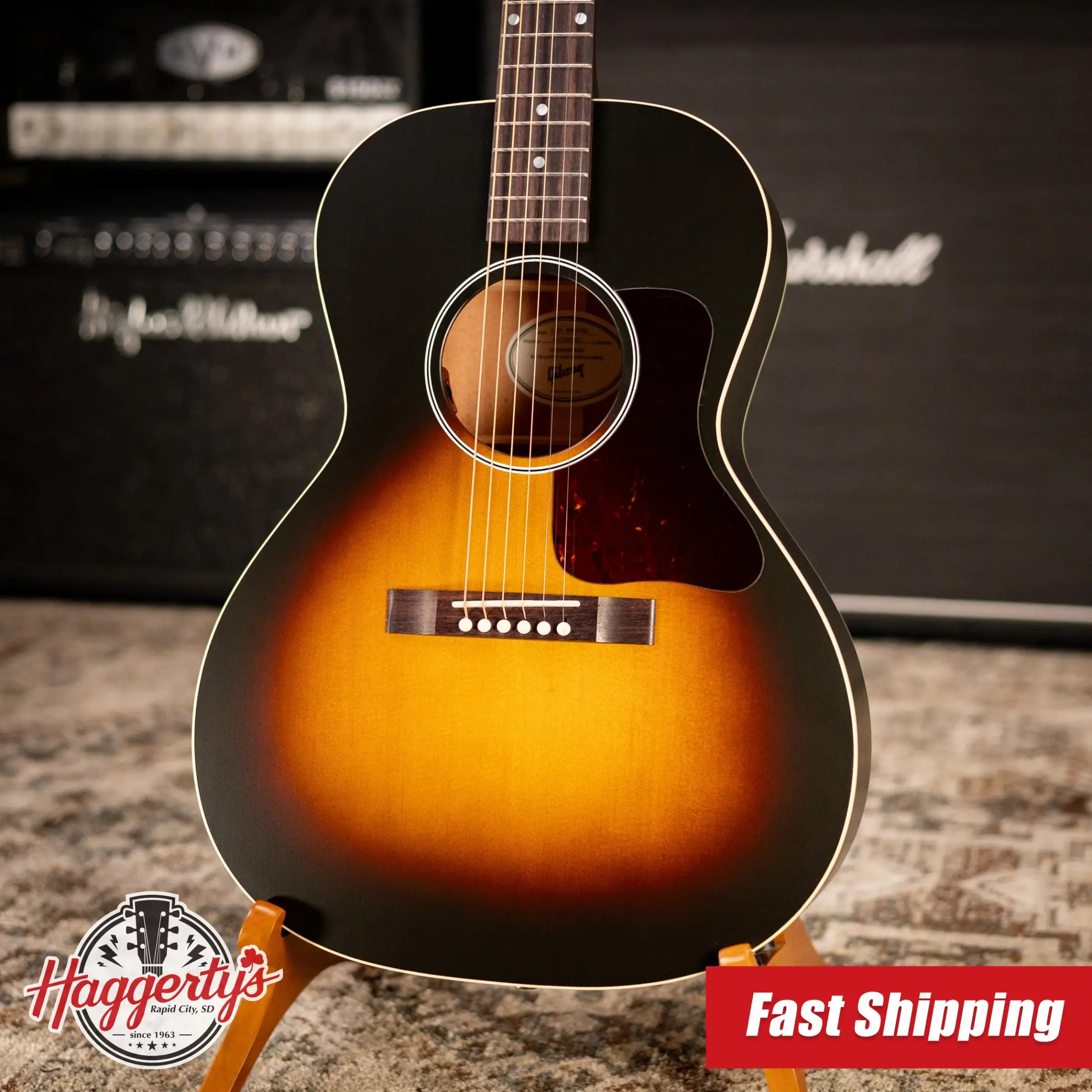 Gibson L-00 Special Acoustic/Electric Guitar - Vintage Sunburst with Premium Soft Shell Case - B-Stock