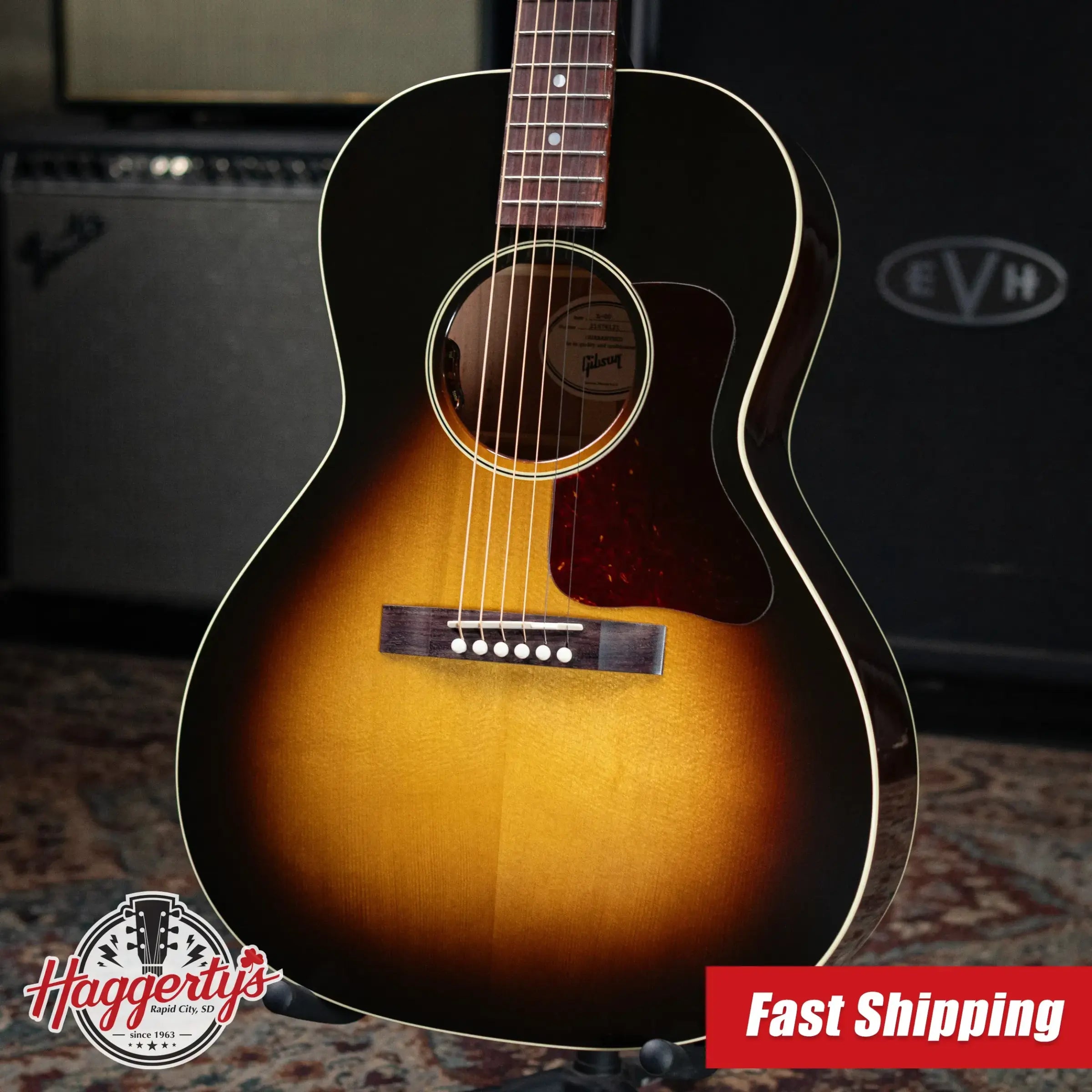 Gibson L-00 Standard Acoustic/Electric Guitar - Vintage Sunburst with Hardshell Case