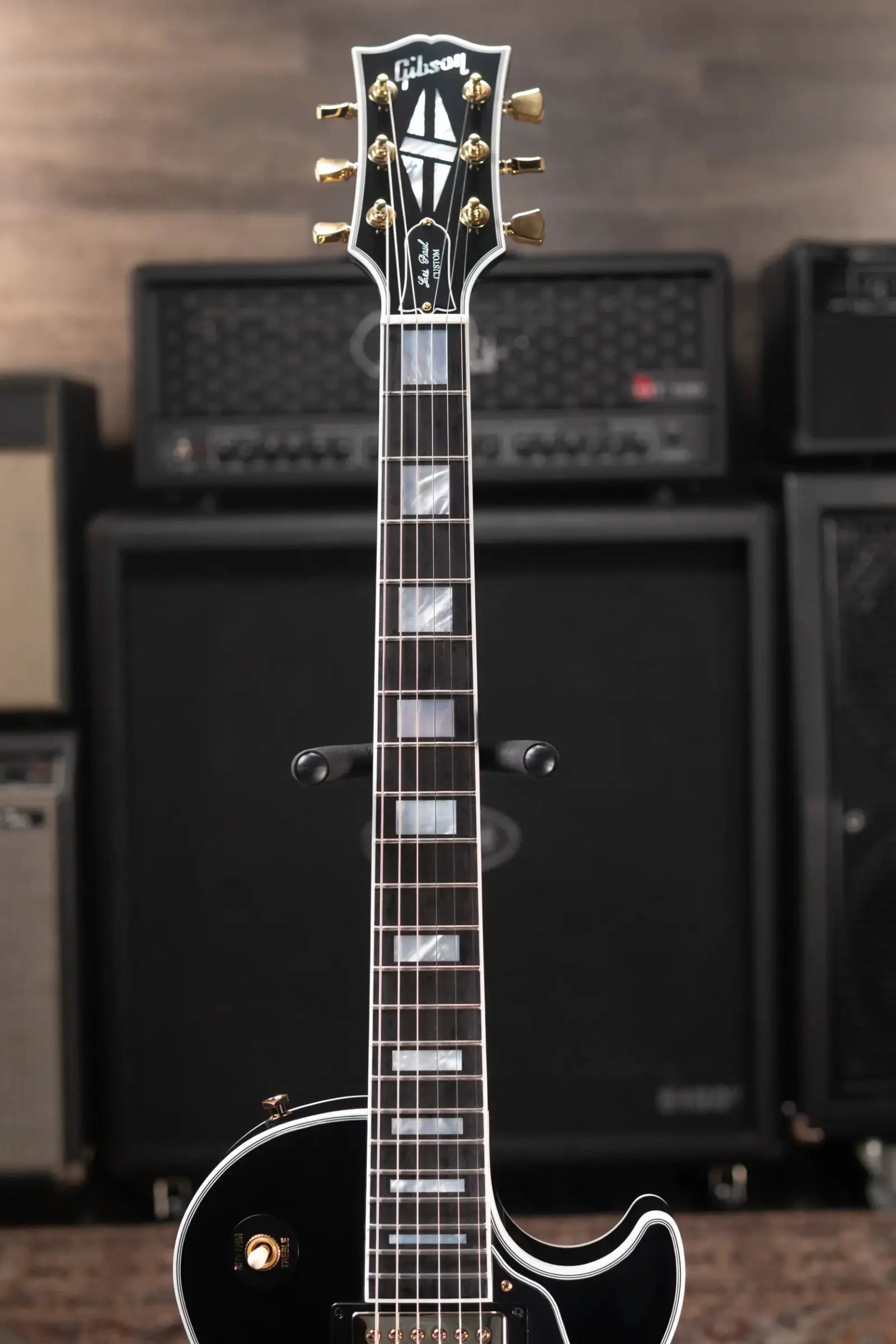 Gibson Les Paul Custom 70s Electric Guitar - Ebony with Hardshell Case