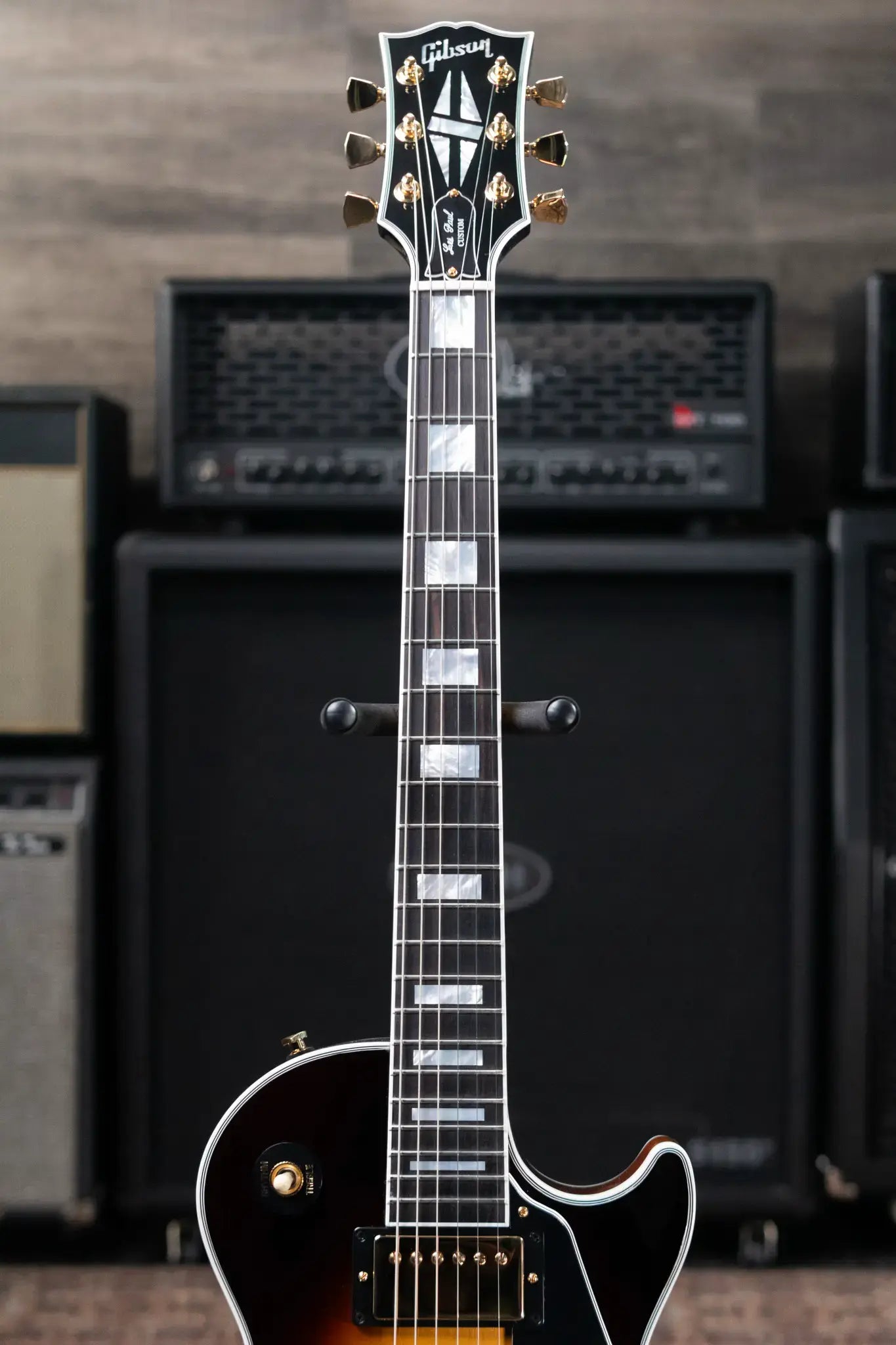 Gibson Les Paul Custom 70s Electric Guitar - Tobacco Burst with Hardshell Case