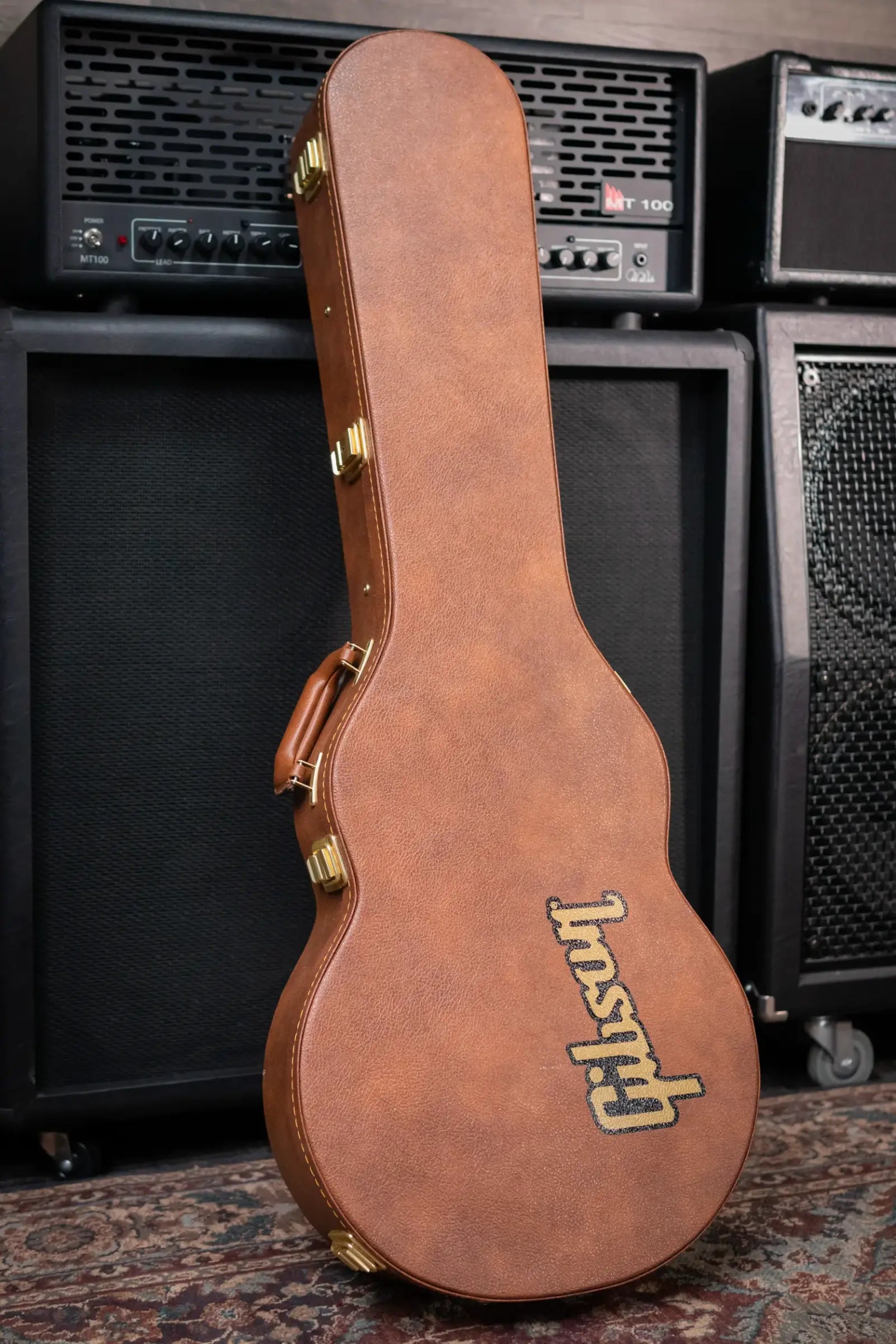 Gibson Les Paul Custom 70s Electric Guitar - Tobacco Burst with Hardshell Case