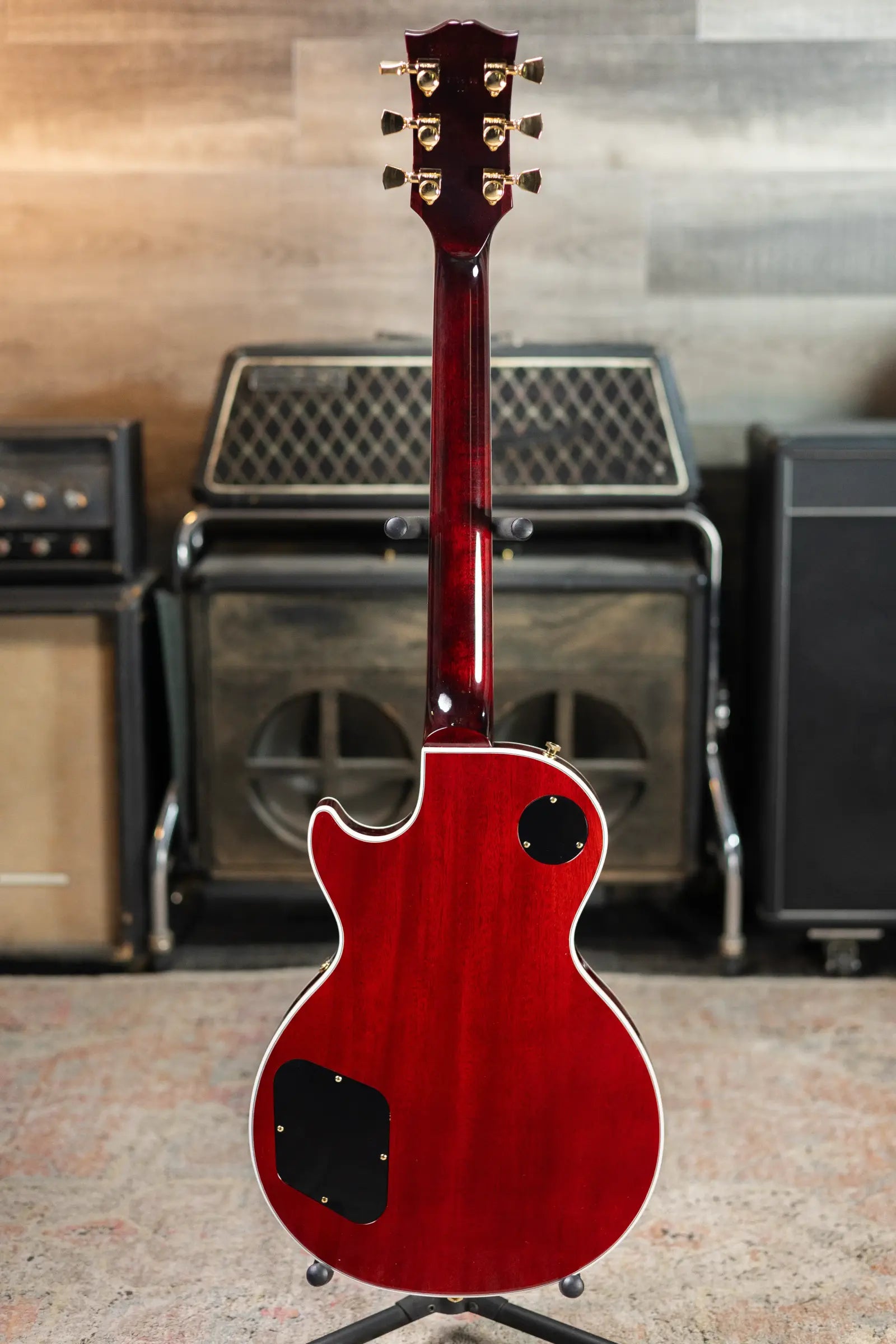 Gibson Les Paul Custom 70s Electric Guitar - Wine Red with Hardshell Case