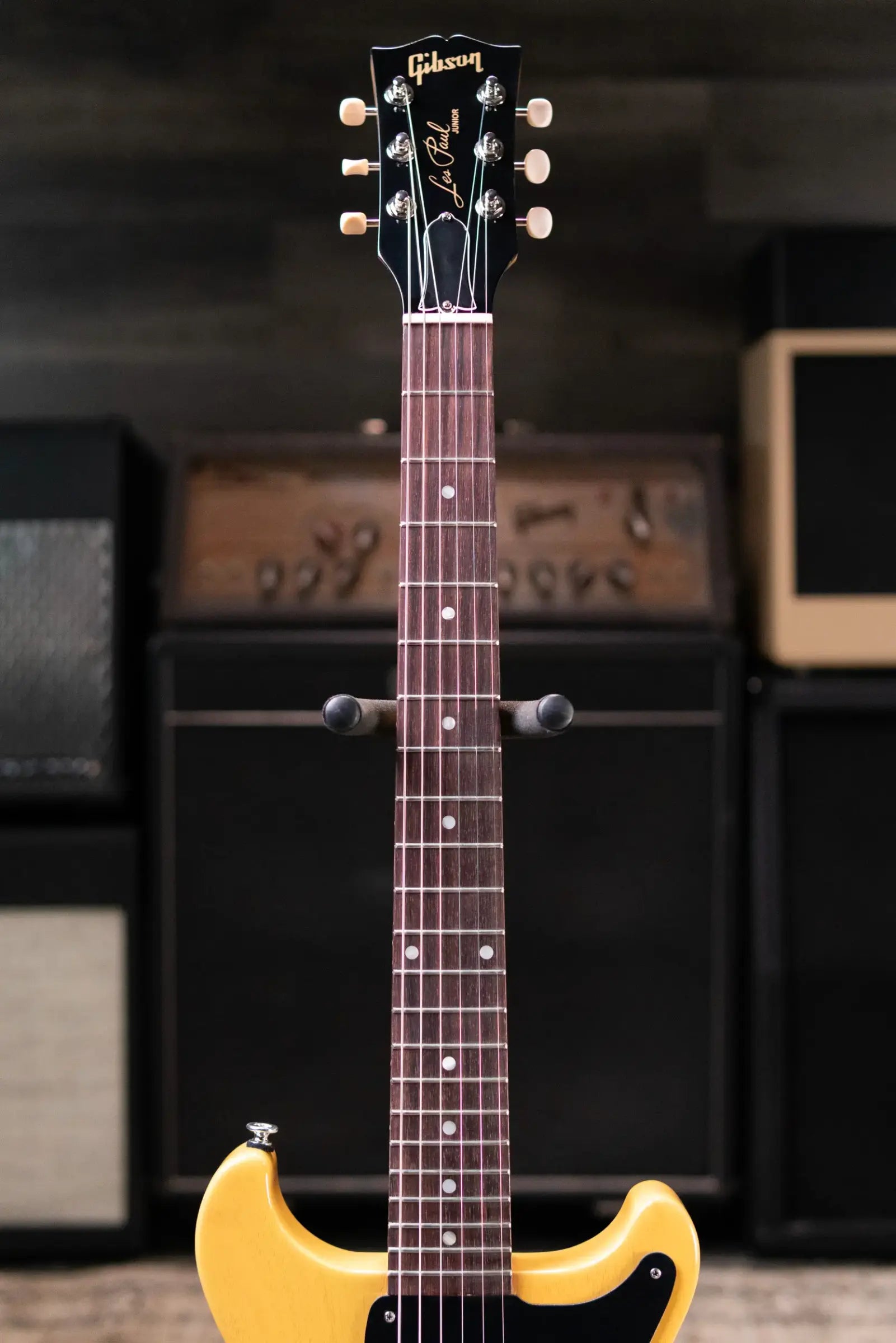 Gibson Les Paul Junior Double Cutaway Electric Guitar - TV Yellow with Hardshell Case