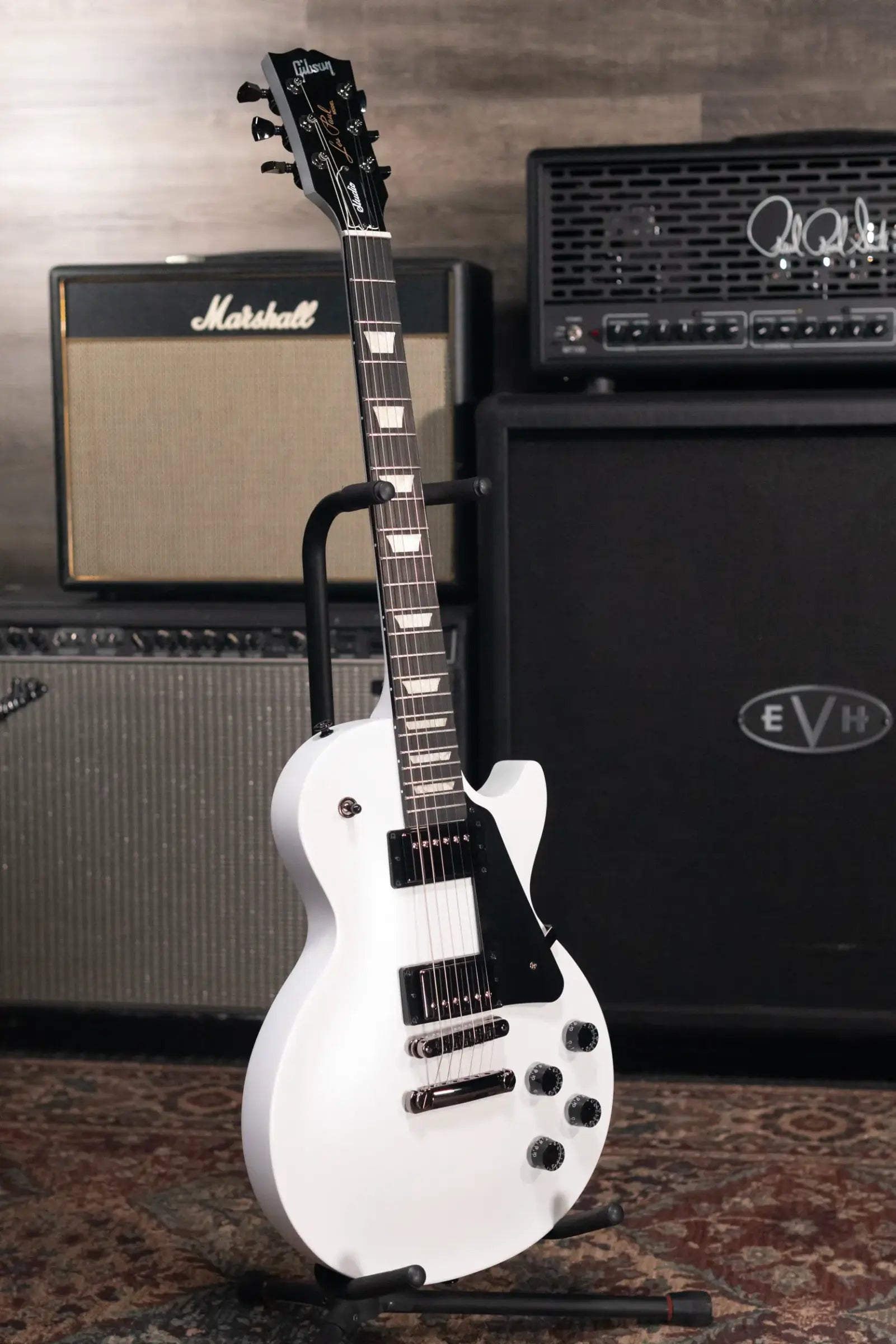 Gibson Les Paul Modern Studio Electric Guitar - Worn White with Gig Bag