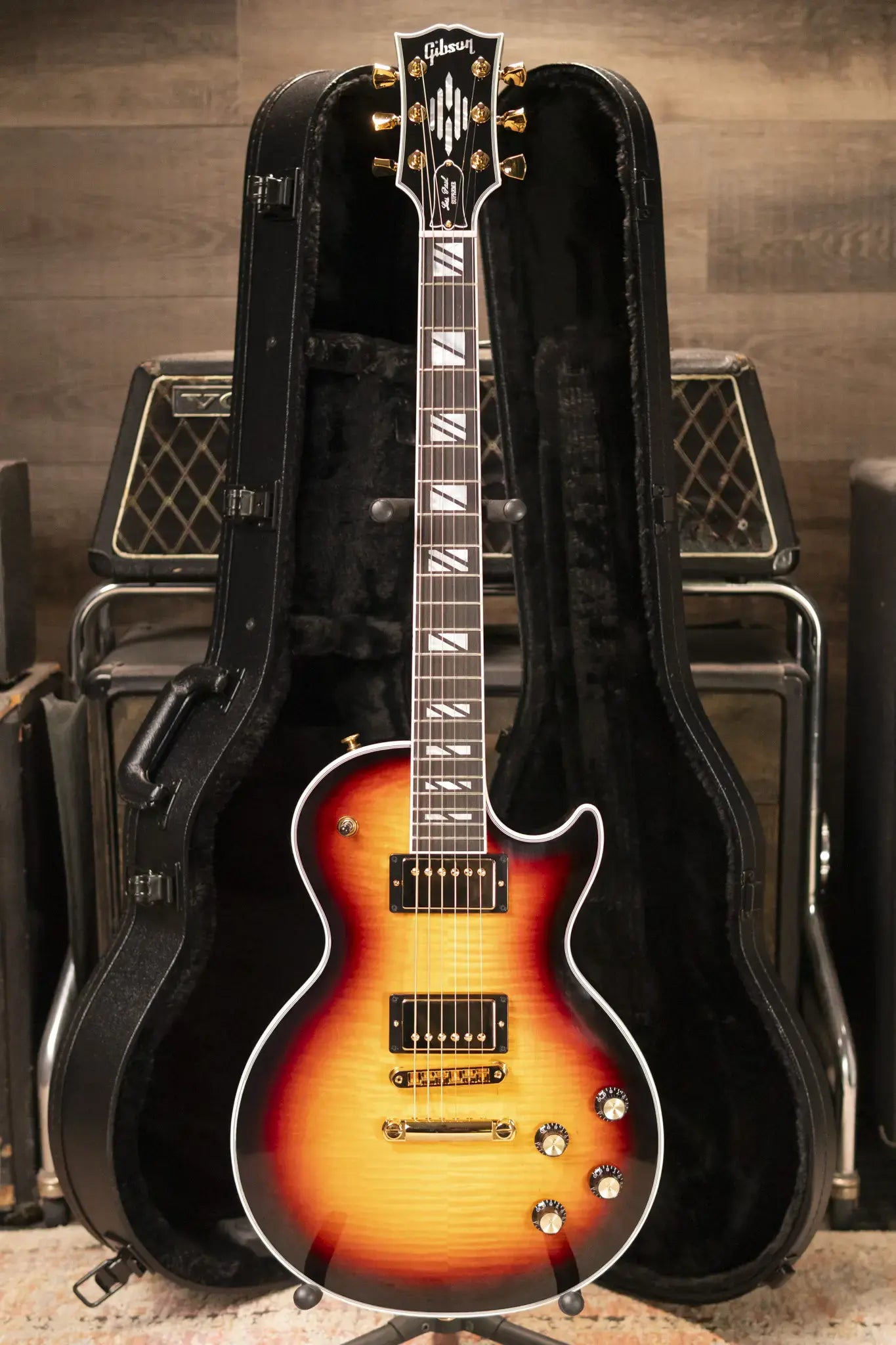 Gibson Les Paul Modern Supreme Electric Guitar - Fireburst with Hardshell Case