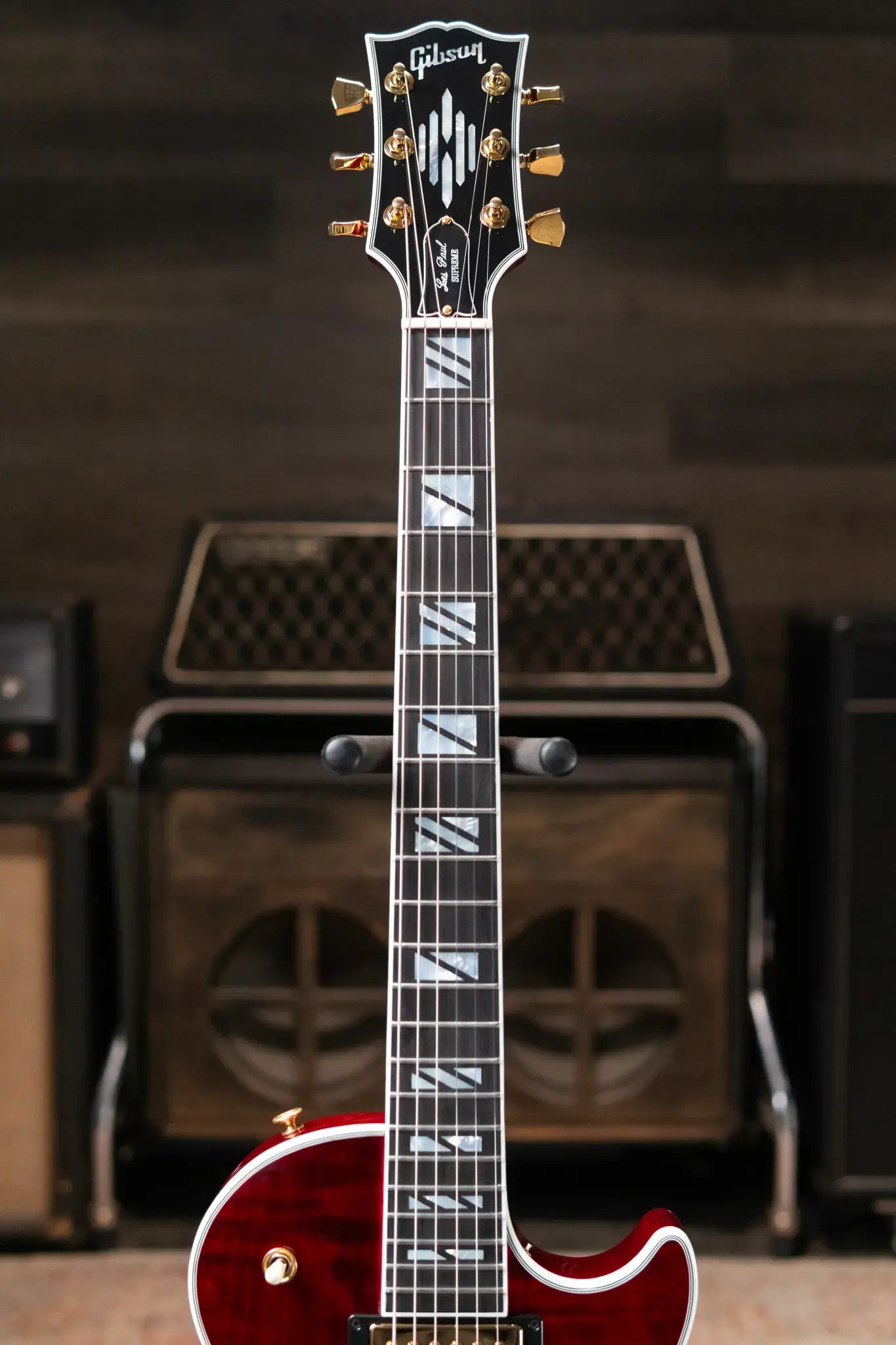 Gibson Les Paul Modern Supreme Electric Guitar - Wine Red with Hardshell Case