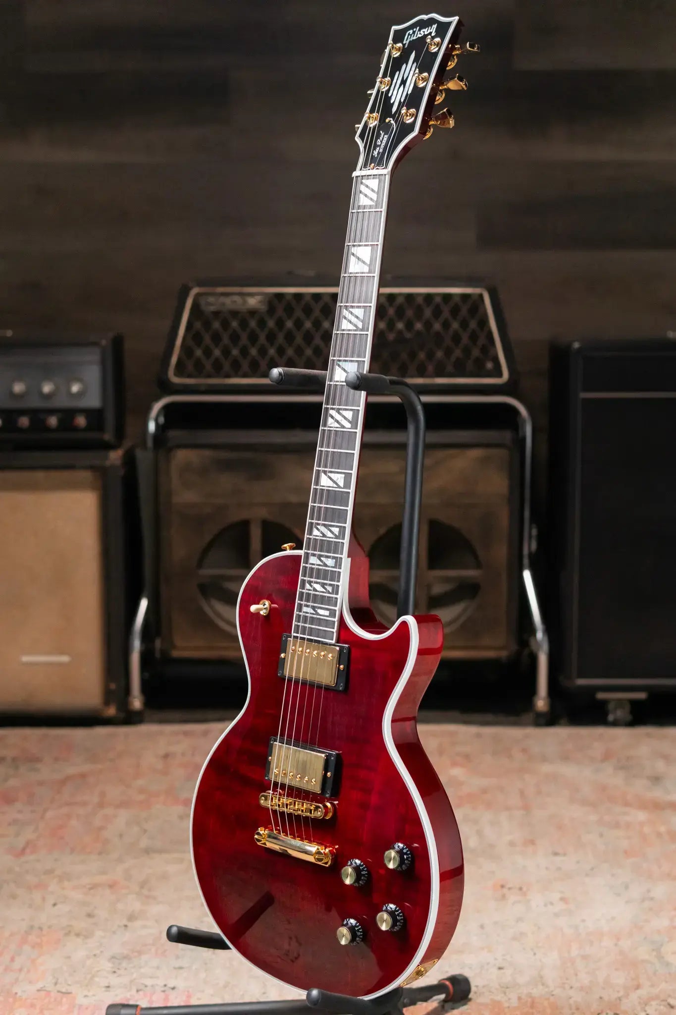 Gibson Les Paul Modern Supreme Electric Guitar - Wine Red with Hardshell Case