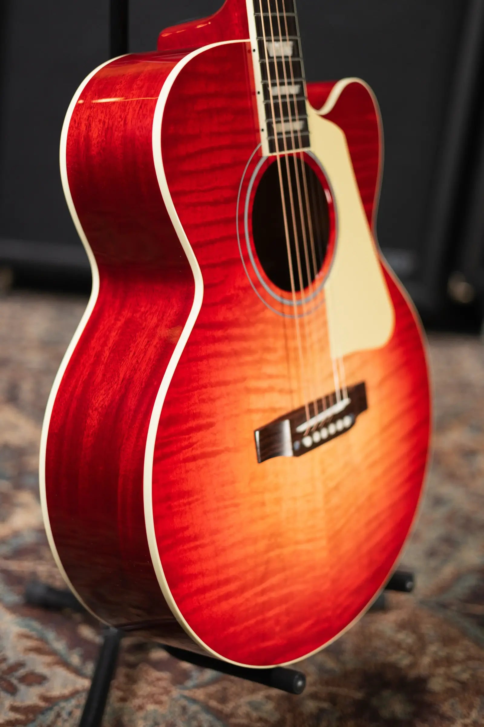 Gibson Les Paul Parlor Acoustic/Electric Guitar - Vintage Cherry Sunburst with Hardshell Case