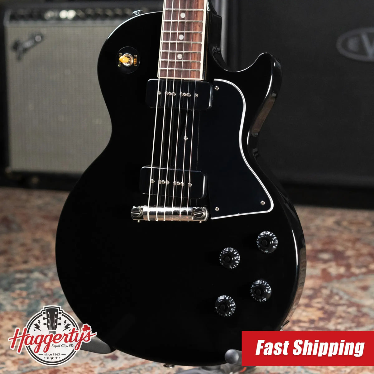 Gibson Les Paul Special Electric Guitar - Ebony with Hardshell Case