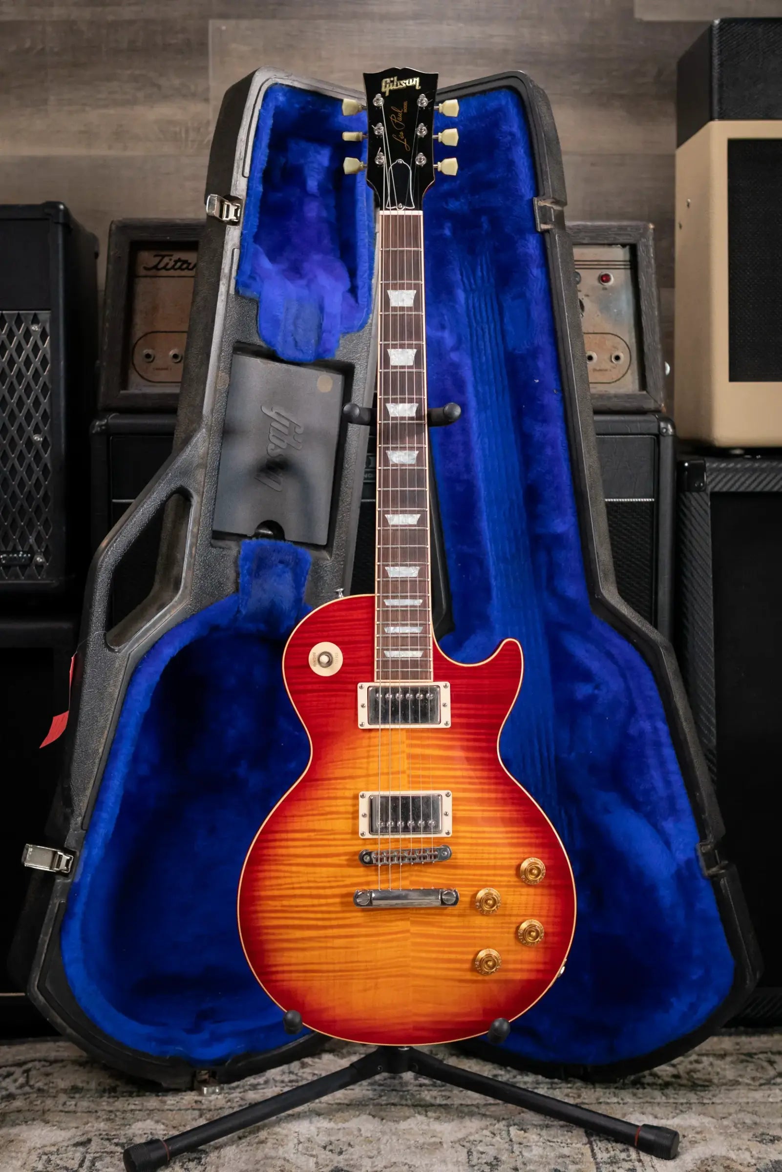 Gibson Les Paul Standard 50's Flame Top Electric Guitar - Sunburst with Hardshell Case - Used