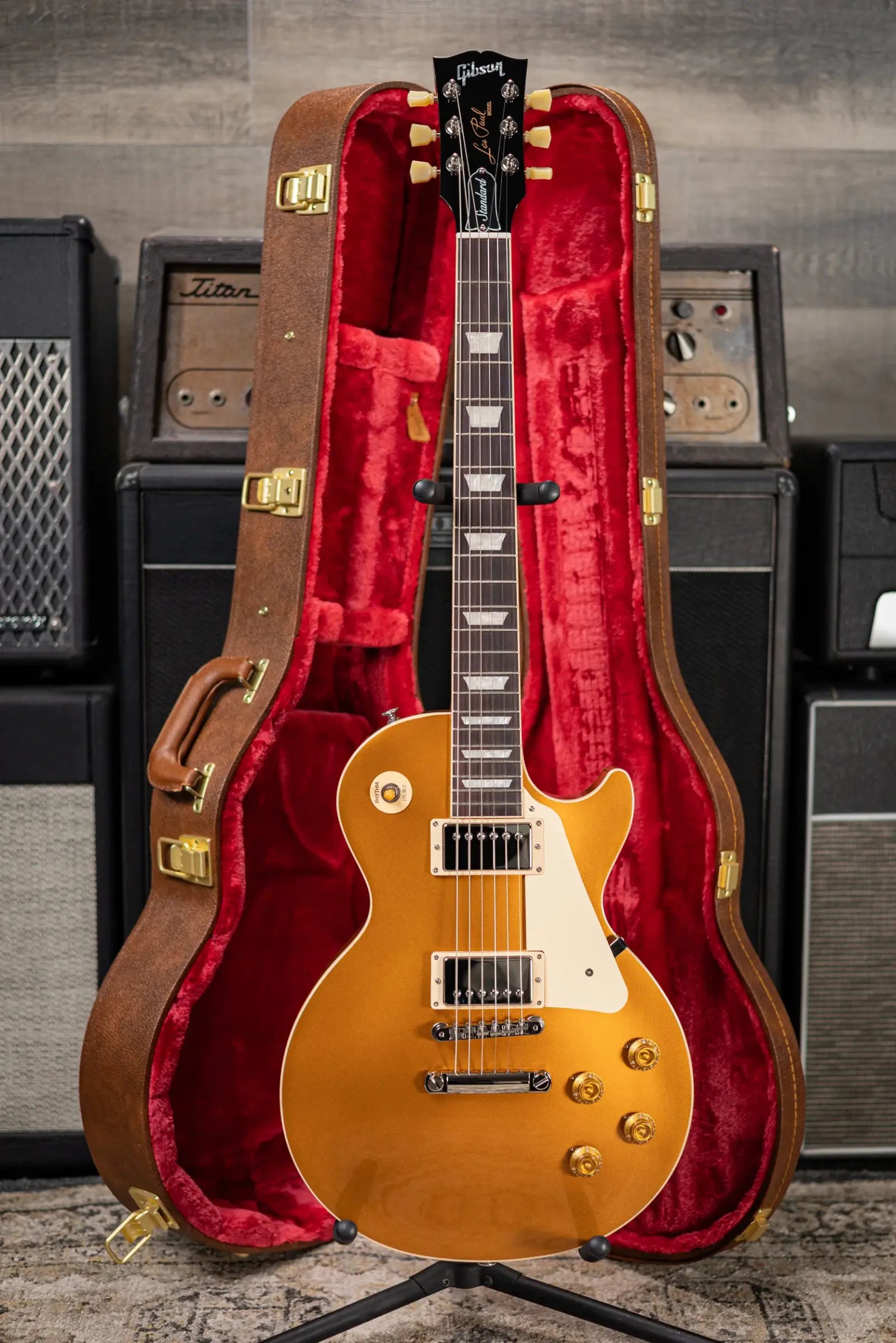 Gibson Les Paul Standard 50's Gold Top Electric Guitar - Gold with Hardshell Case