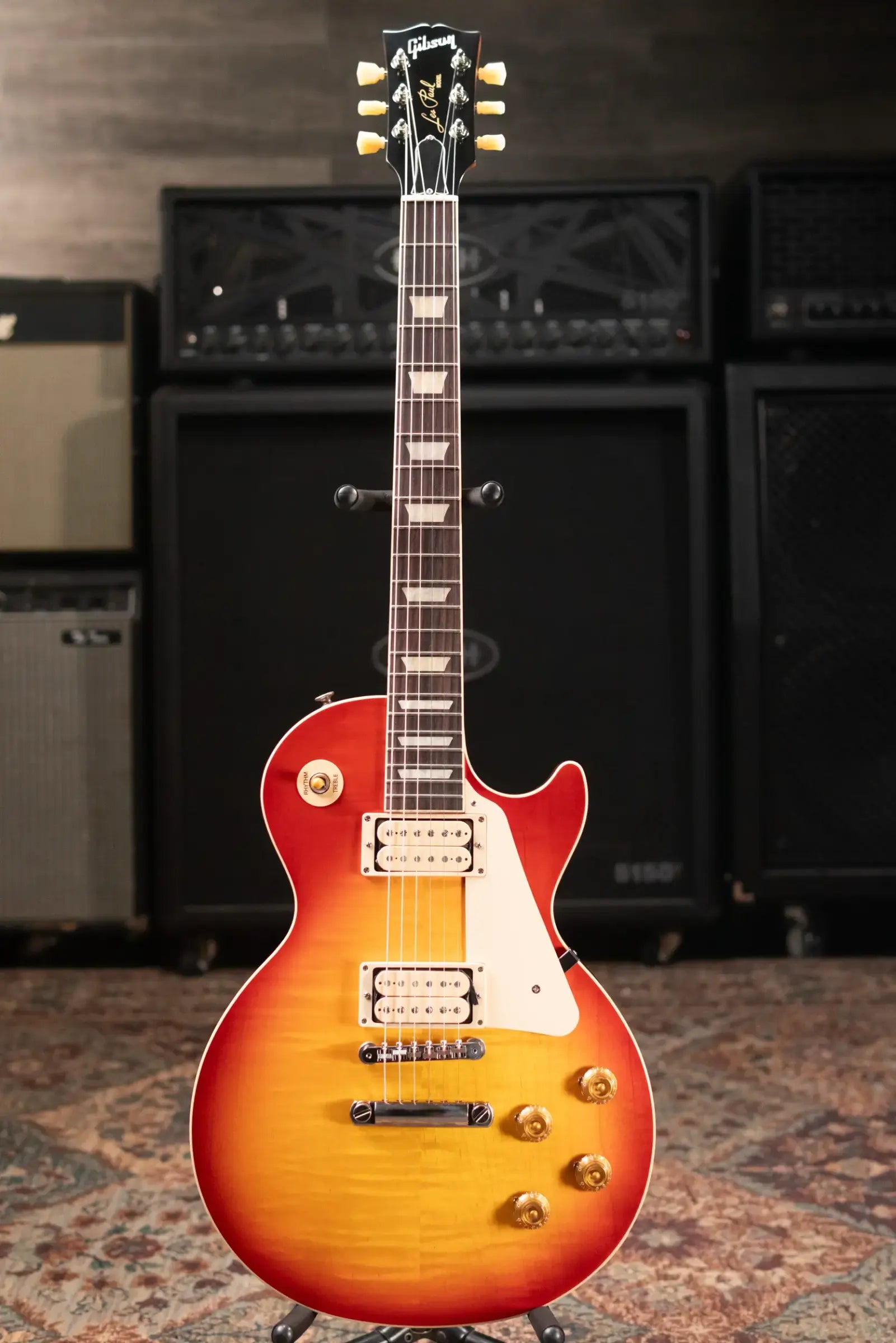 Gibson Les Paul Standard 50s Double Trouble (1 of 500) Electric Guitar - Vintage Cherry Sunburst with Hardshell Case