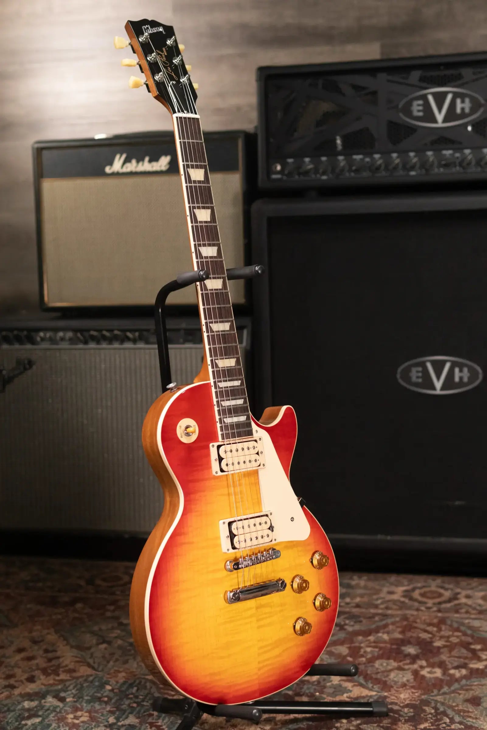 Gibson Les Paul Standard 50s Double Trouble (1 of 500) Electric Guitar - Vintage Cherry Sunburst with Hardshell Case