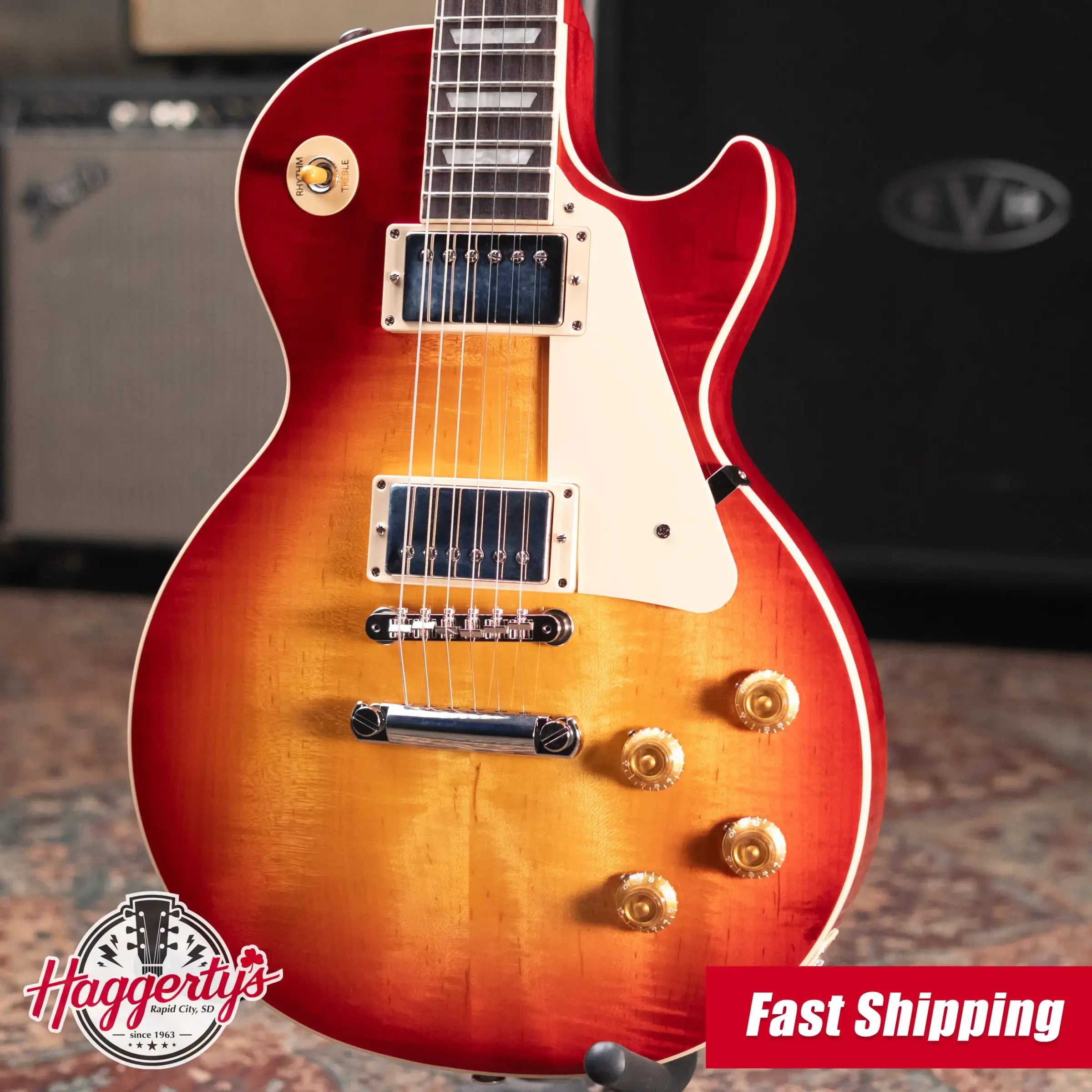 Gibson Les Paul Standard '50s Electric Guitar - Heritage Cherry Sunburst with Hardshell Case