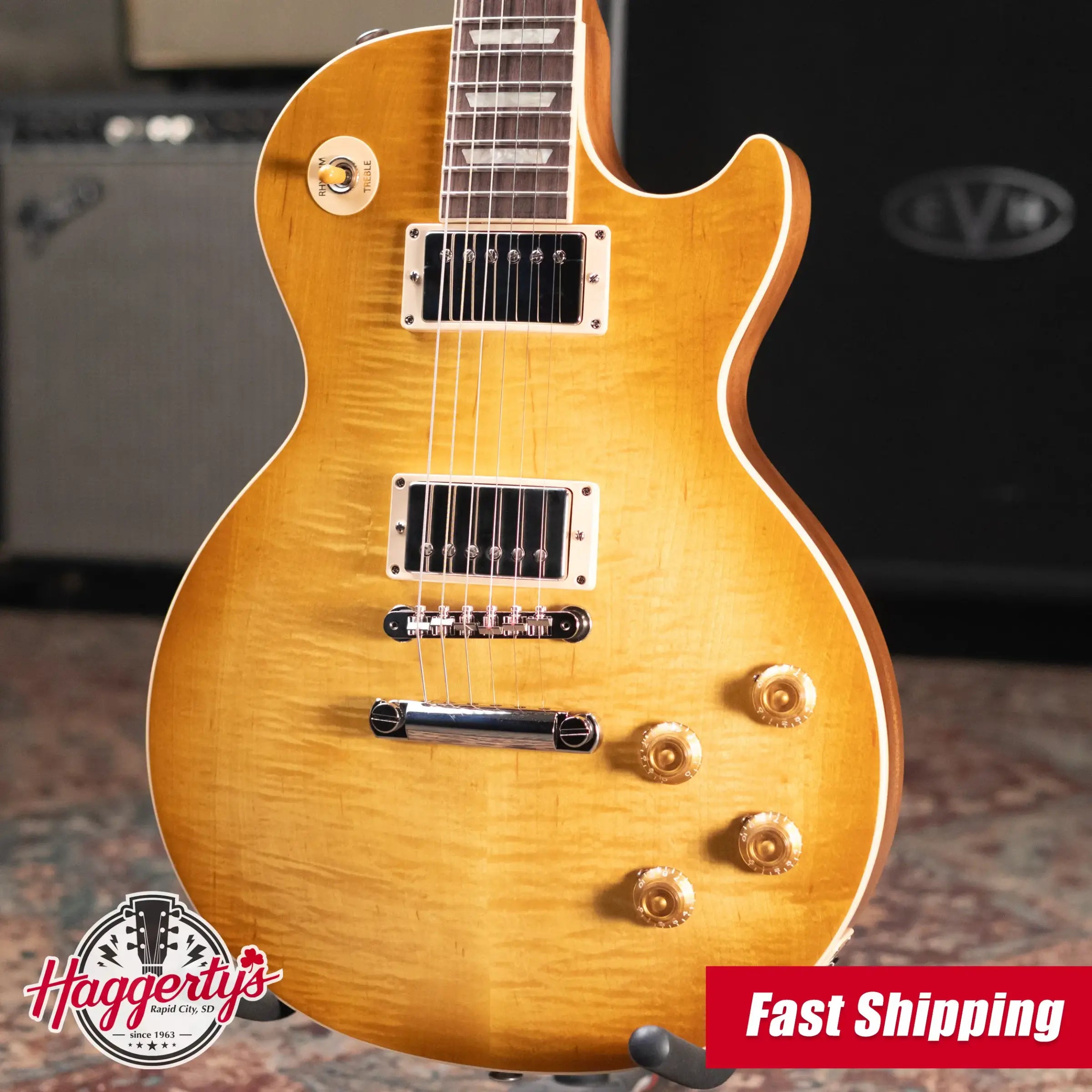 Gibson Les Paul Standard '50s Faded Electric Guitar - Vintage Honey Burst with Hardshell Case