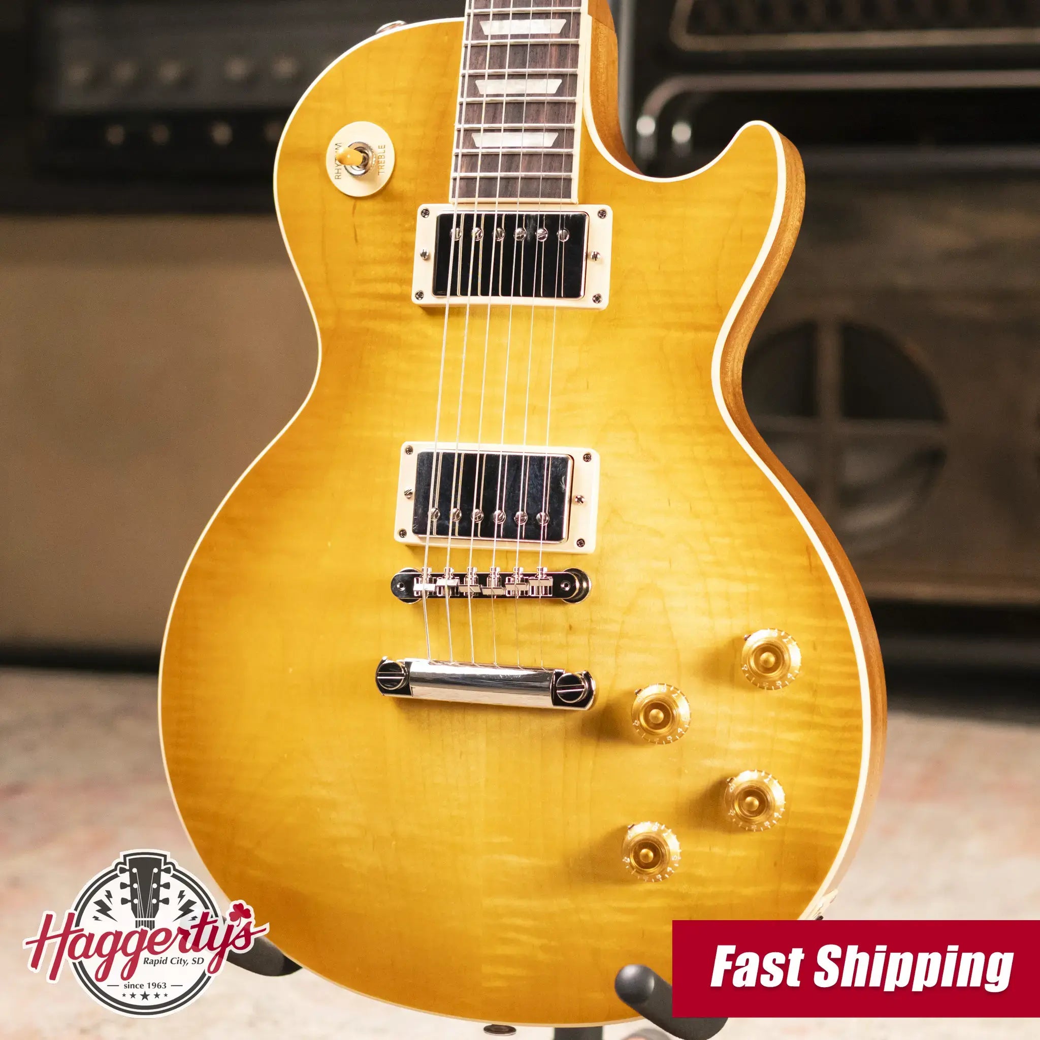 Gibson Les Paul Standard 50s Faded Electric Guitar - Vintage Honey Burst with Hardshell Case