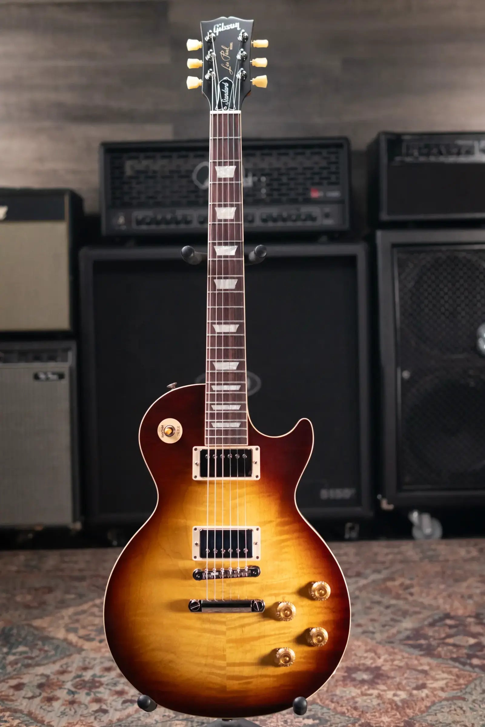 Gibson Les Paul Standard '50s Faded Electric Guitar - Vintage Tobacco Burst with Hardshell Case