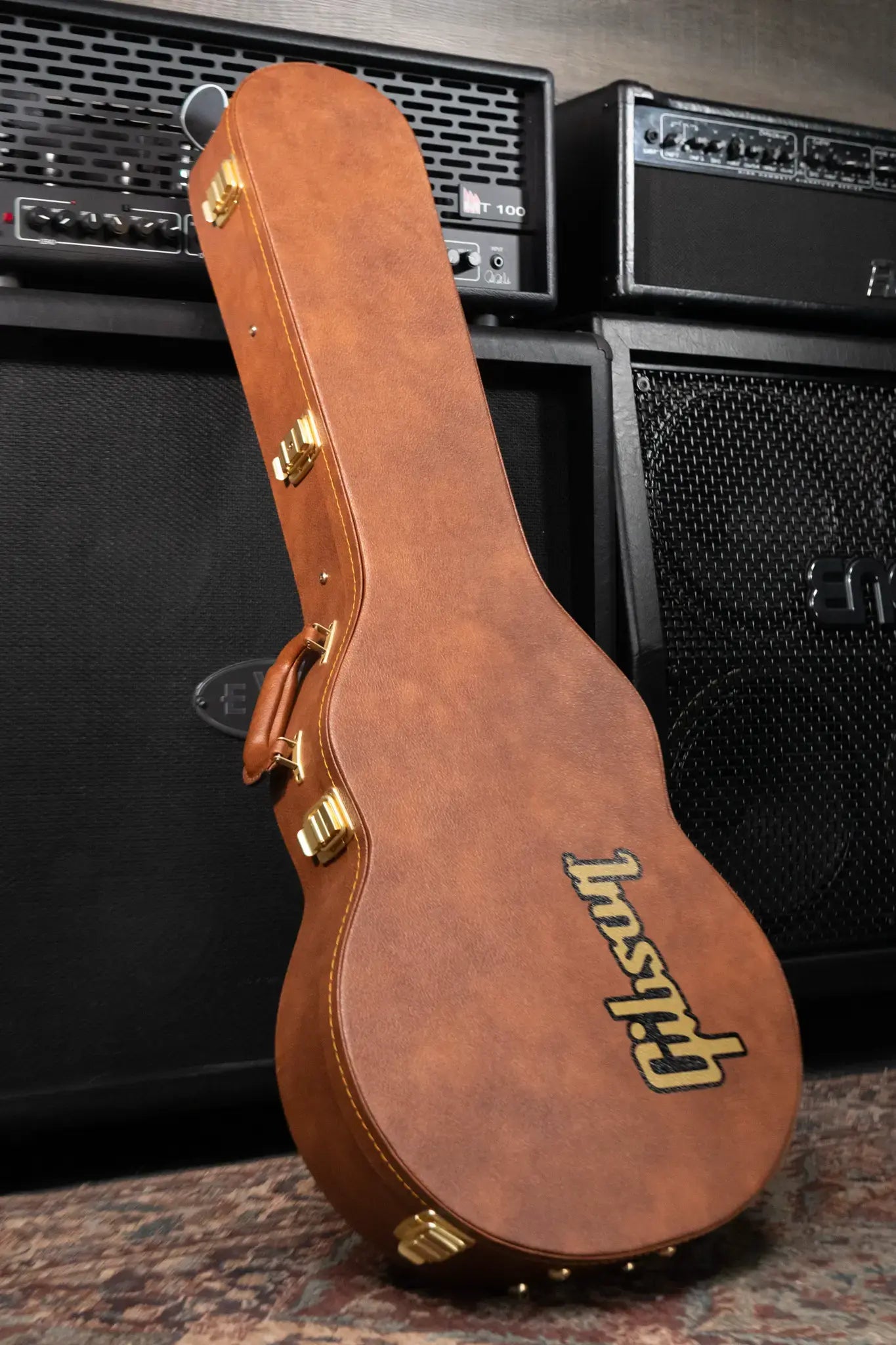 Gibson Les Paul Standard 50s Figured Top Electric Guitar - Honey Amber with Hardshell Case