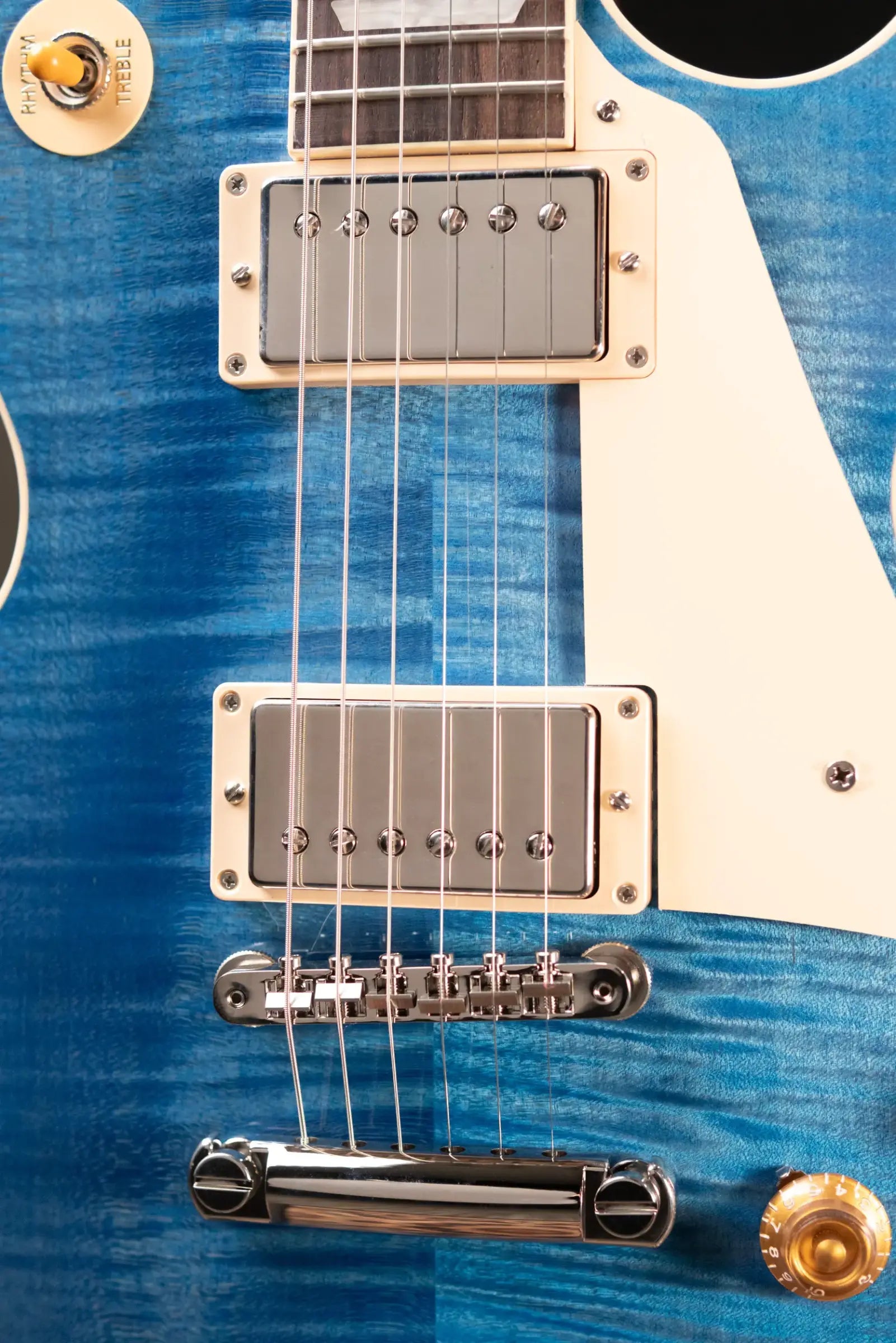Gibson Les Paul Standard 50s Figured Top Electric Guitar - Ocean Blue with Hardshell Case